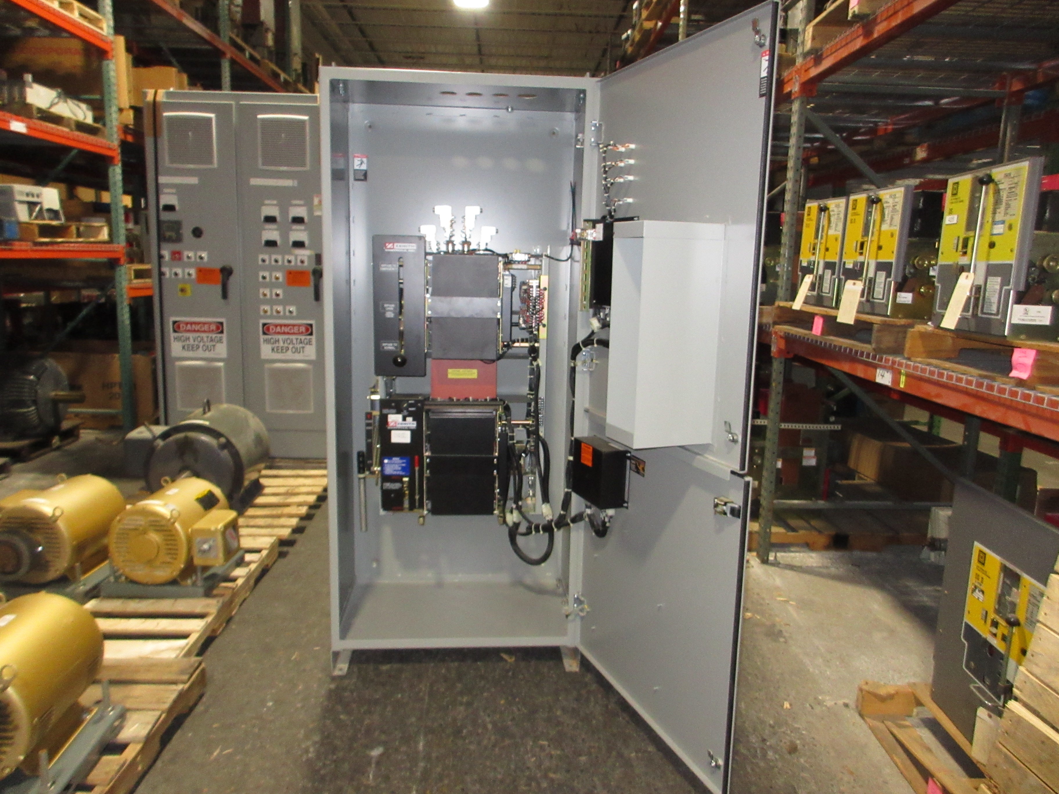 Zenith Automatic Transfer Switch w/ Bypass ZBTSL15FC-7 150A 277/480V 3Ph Used
