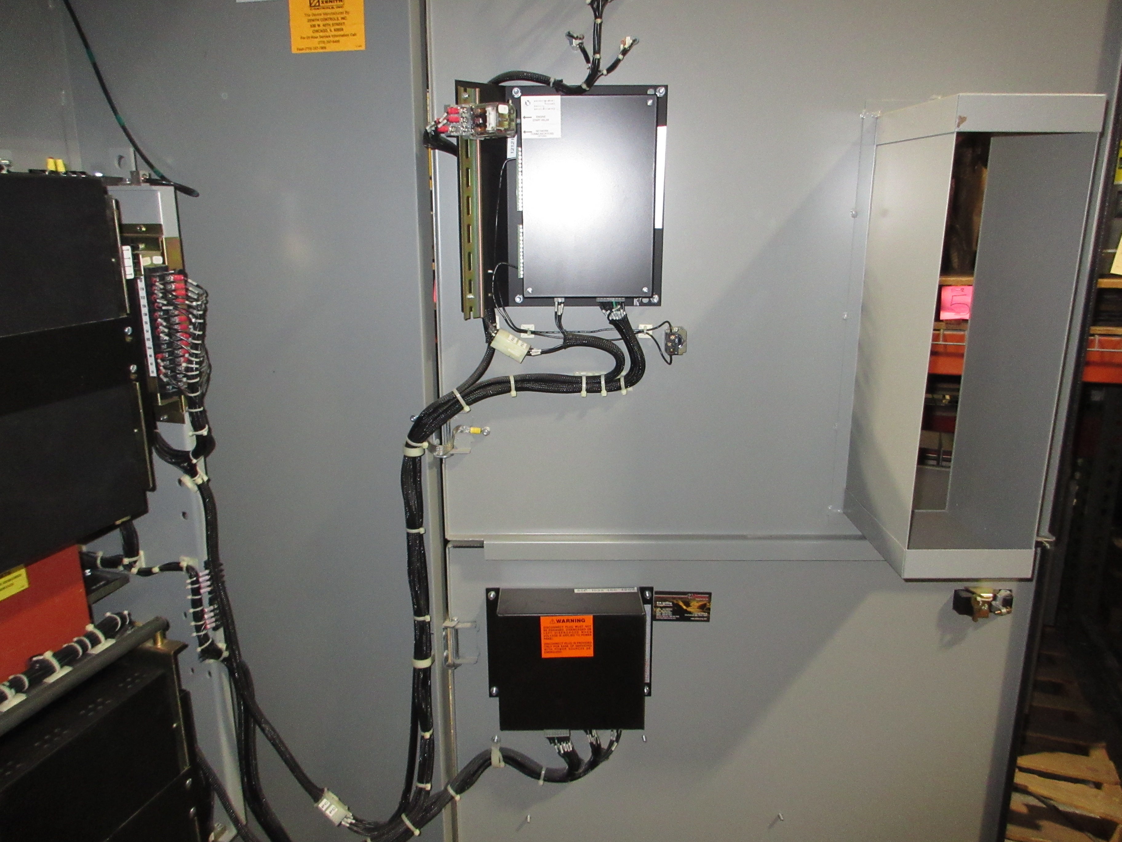 Zenith Automatic Transfer Switch w/ Bypass ZBTSL15FC-7 150A 277/480V 3Ph Used