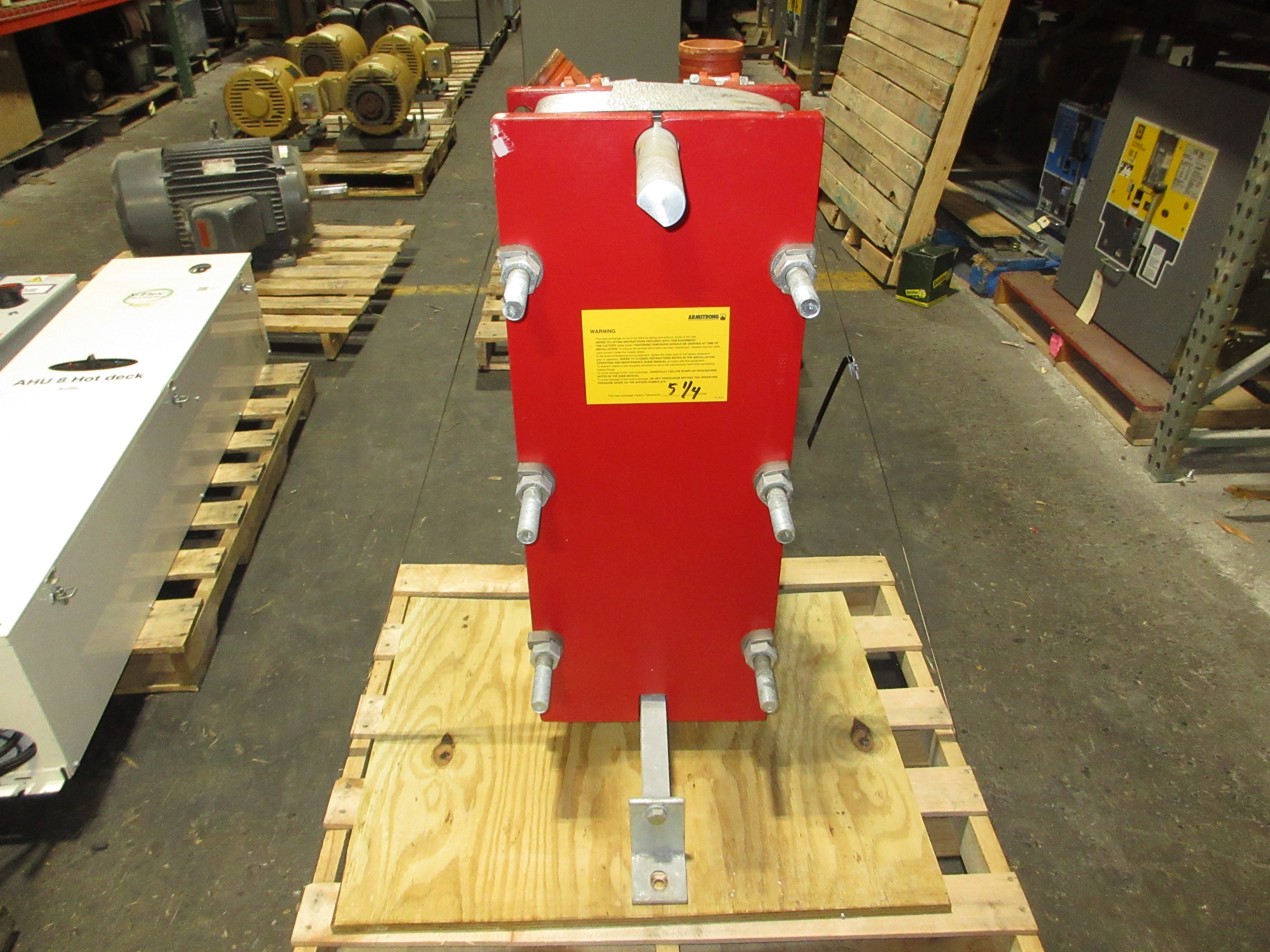 Armstrong Plate Heat Exchanger 4-X19-GBN-045-043 Model #: SX19-350-45 250GPM