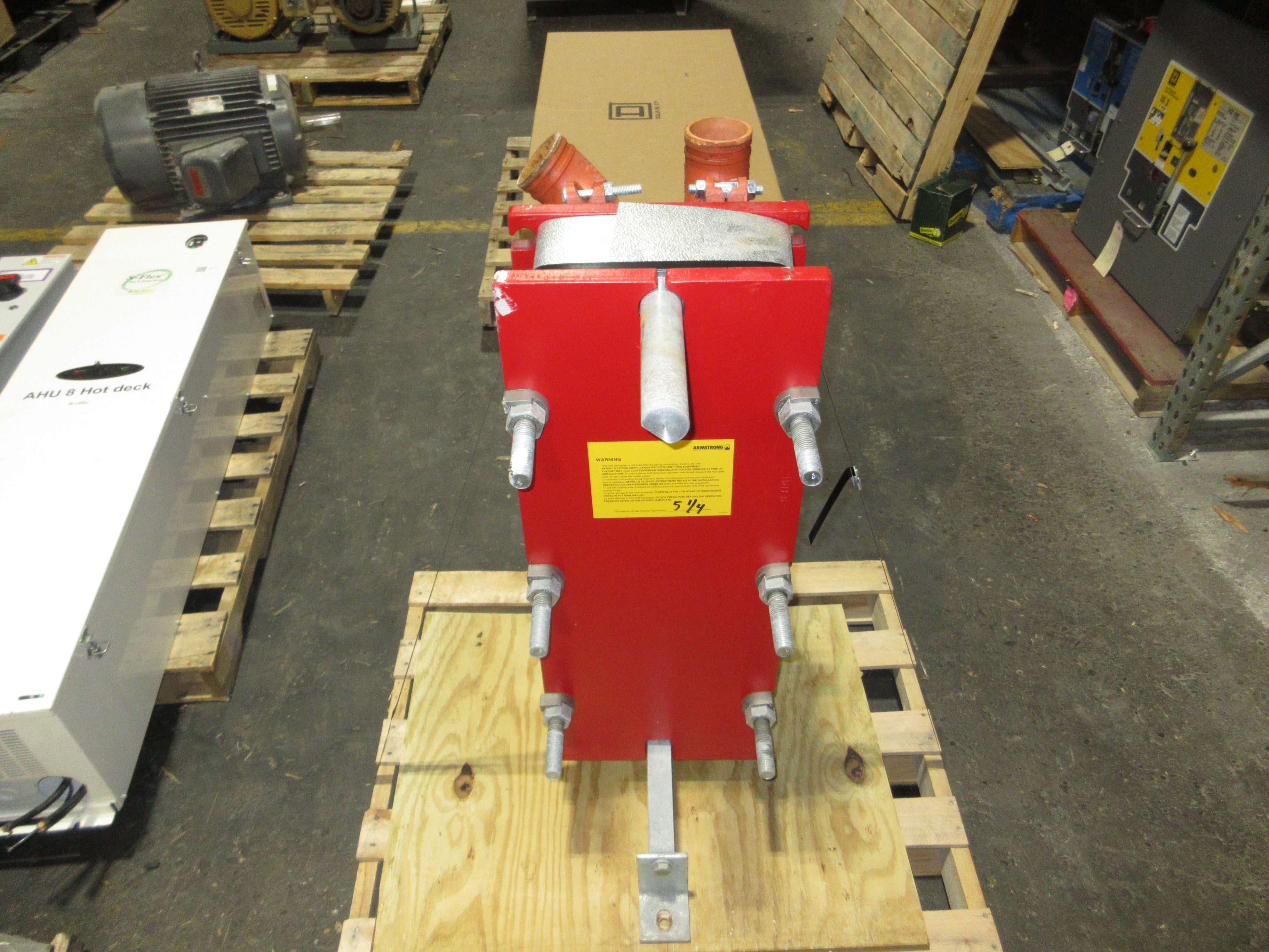 Armstrong Plate Heat Exchanger 4-X19-GBN-045-043 Model #: SX19-350-45 250GPM