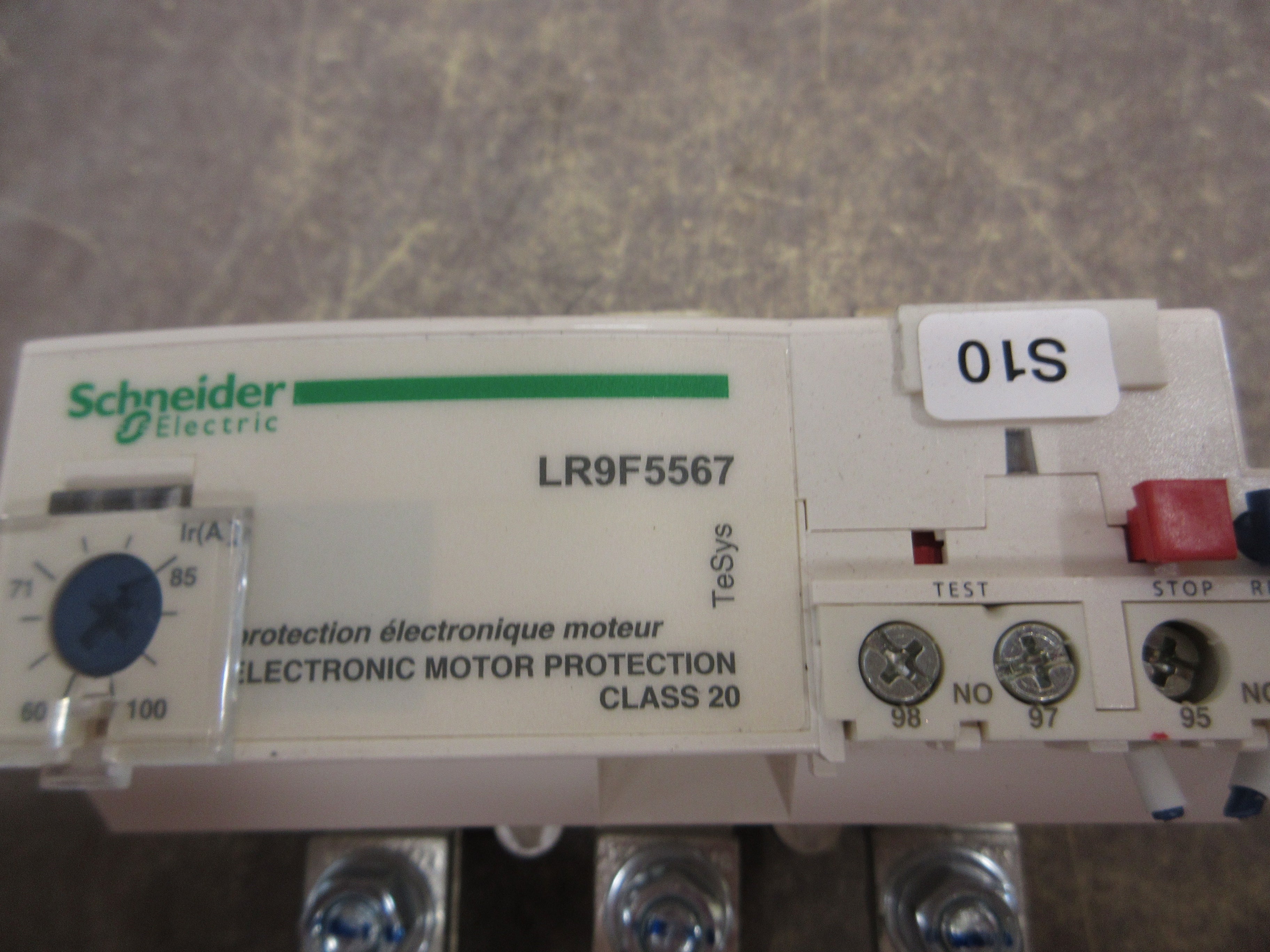 Schneider Electric Solid State Overload LR9F5567 Trip: 60-100A Used