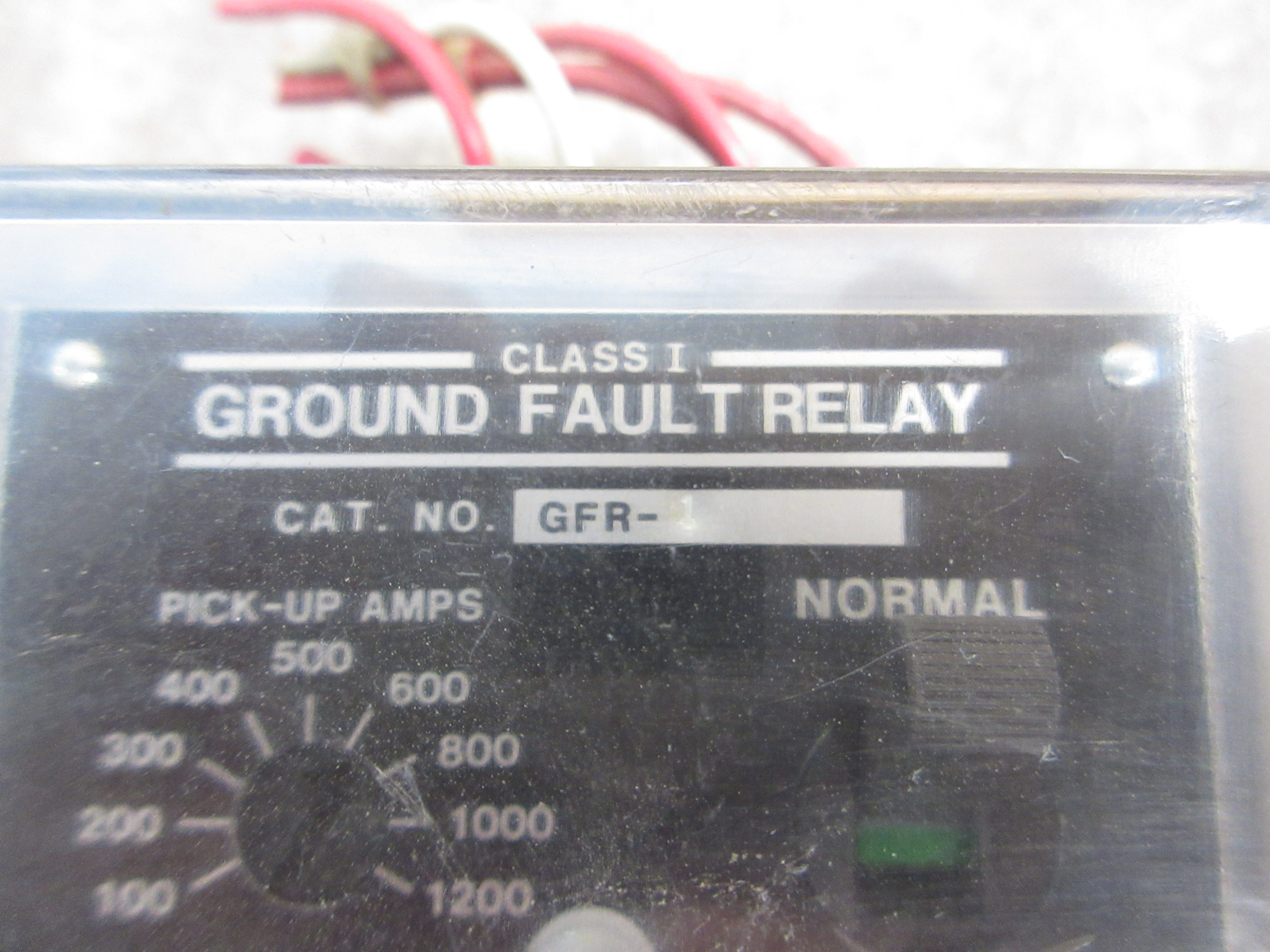 Boltswitch Ground Fault Relay GFR-1 Pick-Up: 100-1200A *Cracked Cover* Used