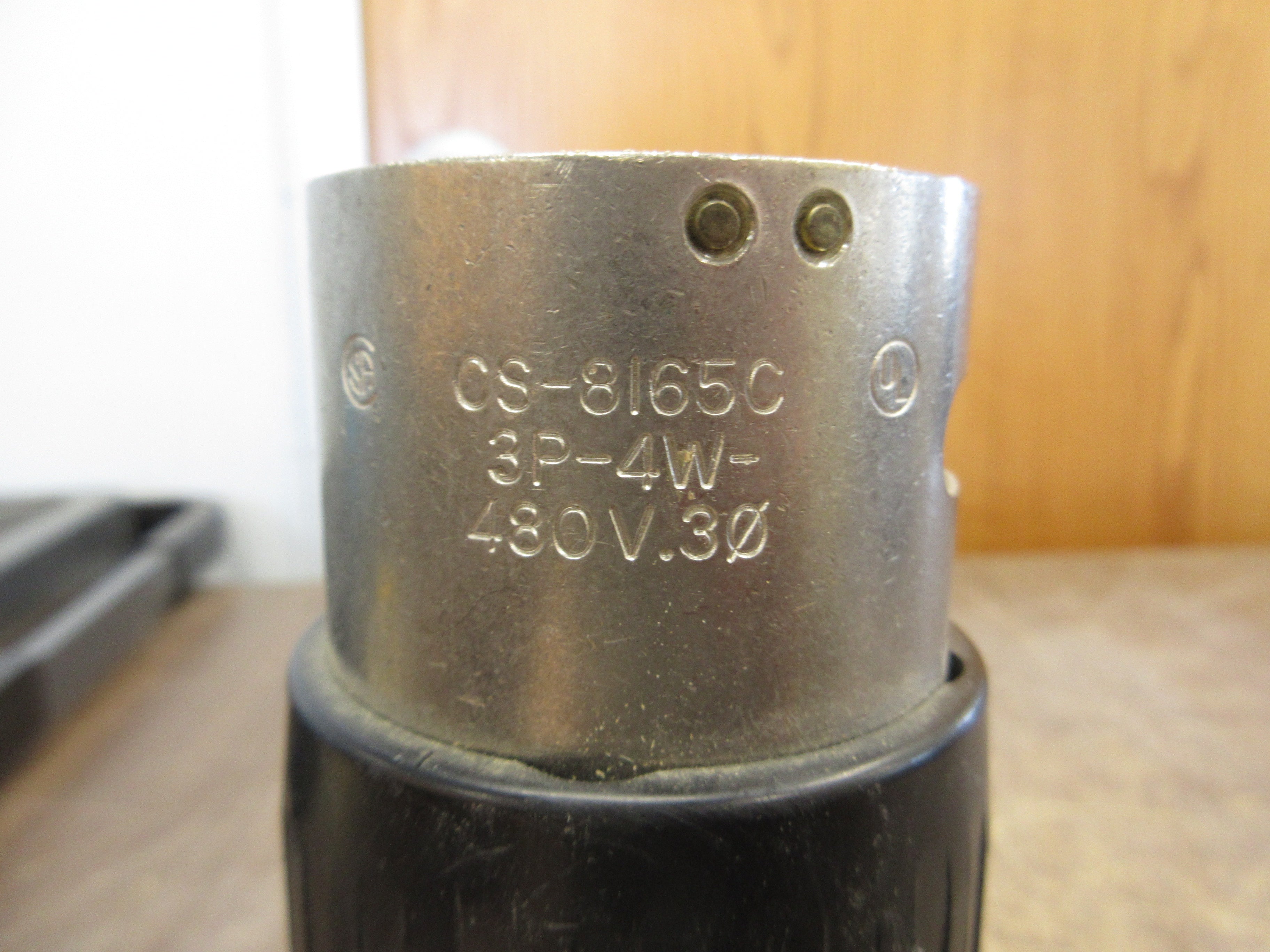 Hubbell Twist-Lock Plug CS-8165C 50A 480V 3P 4W 3Ph Used