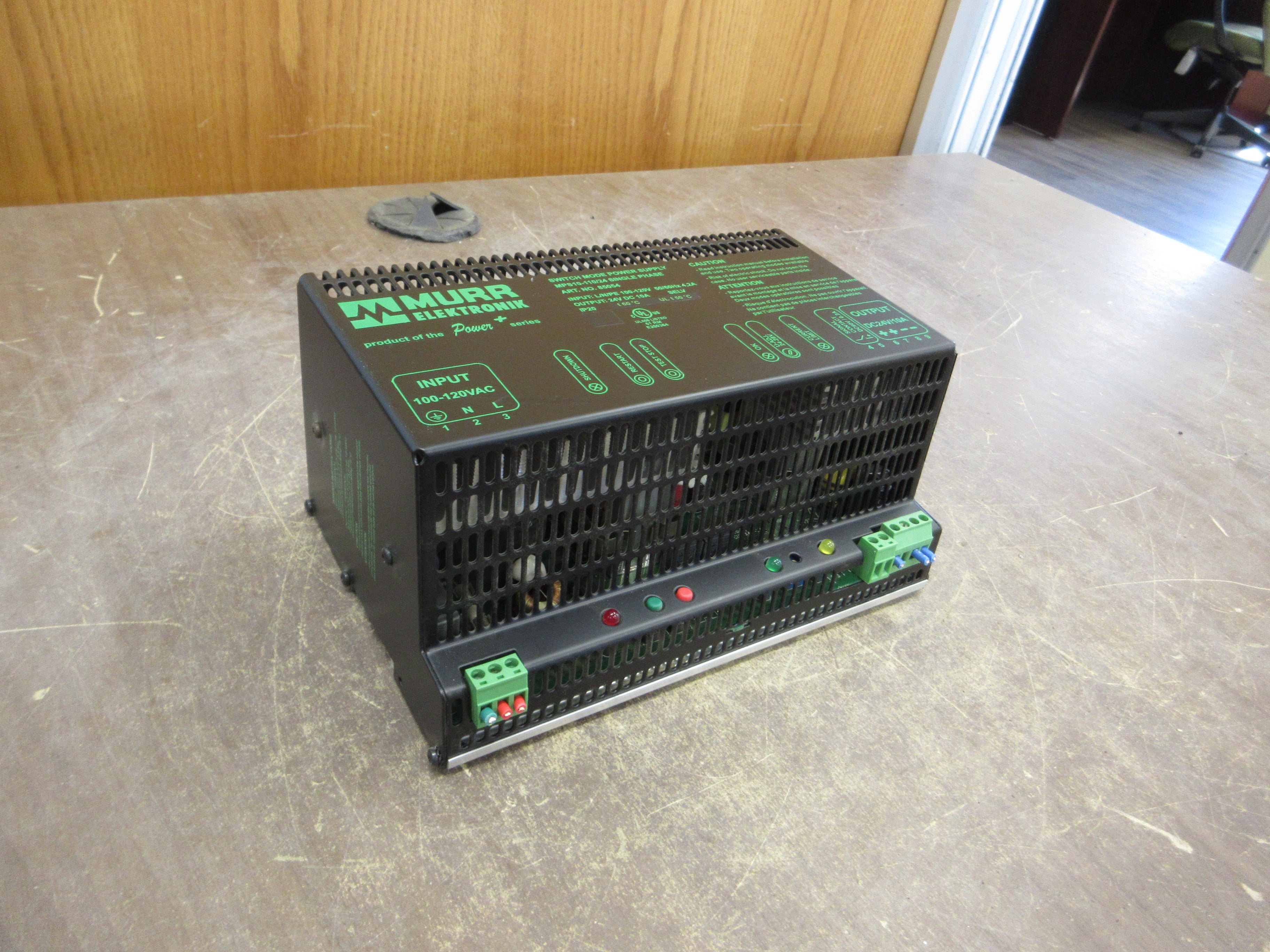 Murr Elektronik Power+Series Switch Mode Power Supply 85054 MPS10-110/24 1Ph