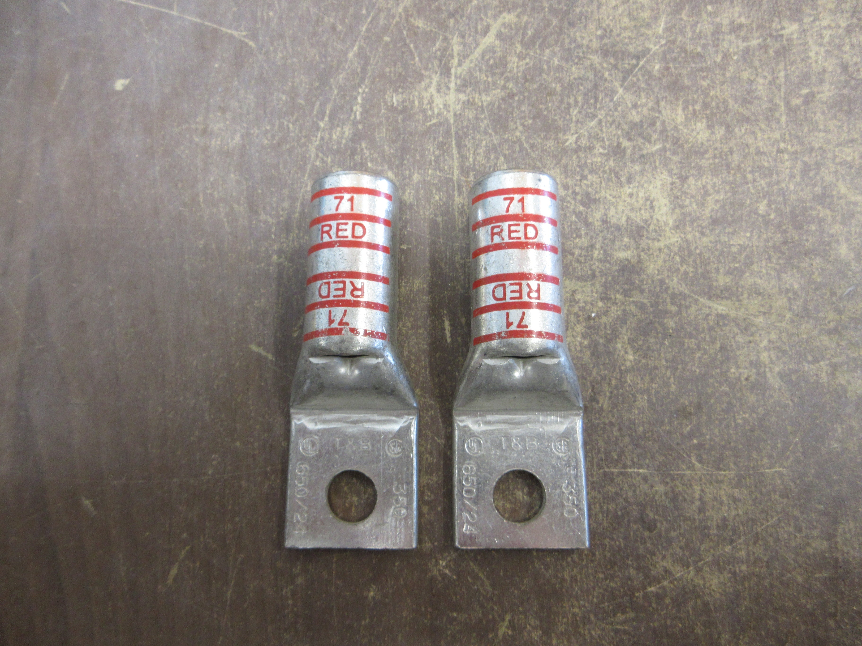Thomas & Betts Crimp Lug 650/24 1-Hole 350 MCM *No Box* *Lot of 2* New Surplus