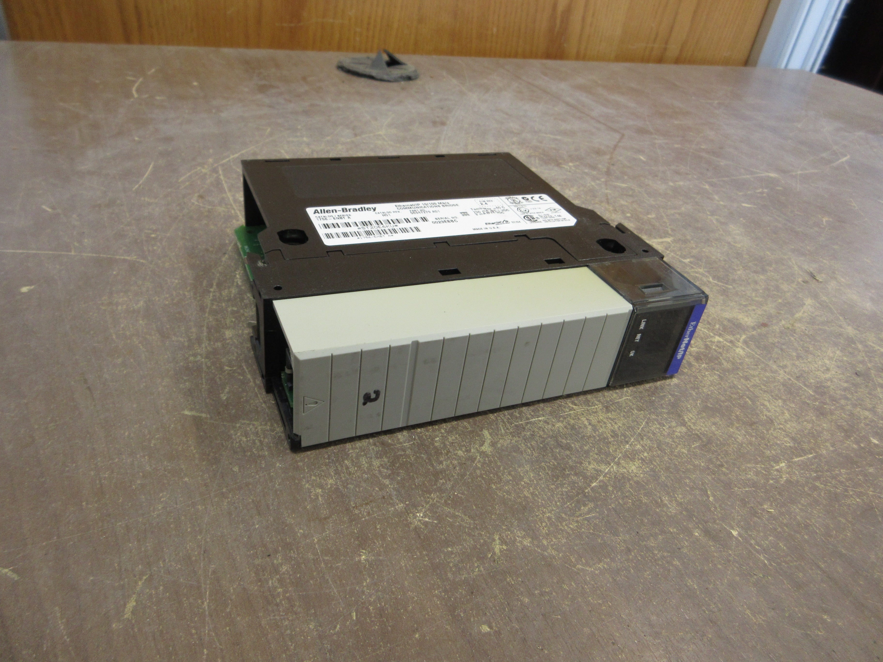 Allen-Bradley Ethernet/IP Comm. Bridge Module 1756-ENBT Ser. A F/W Rev: 2.4 Used
