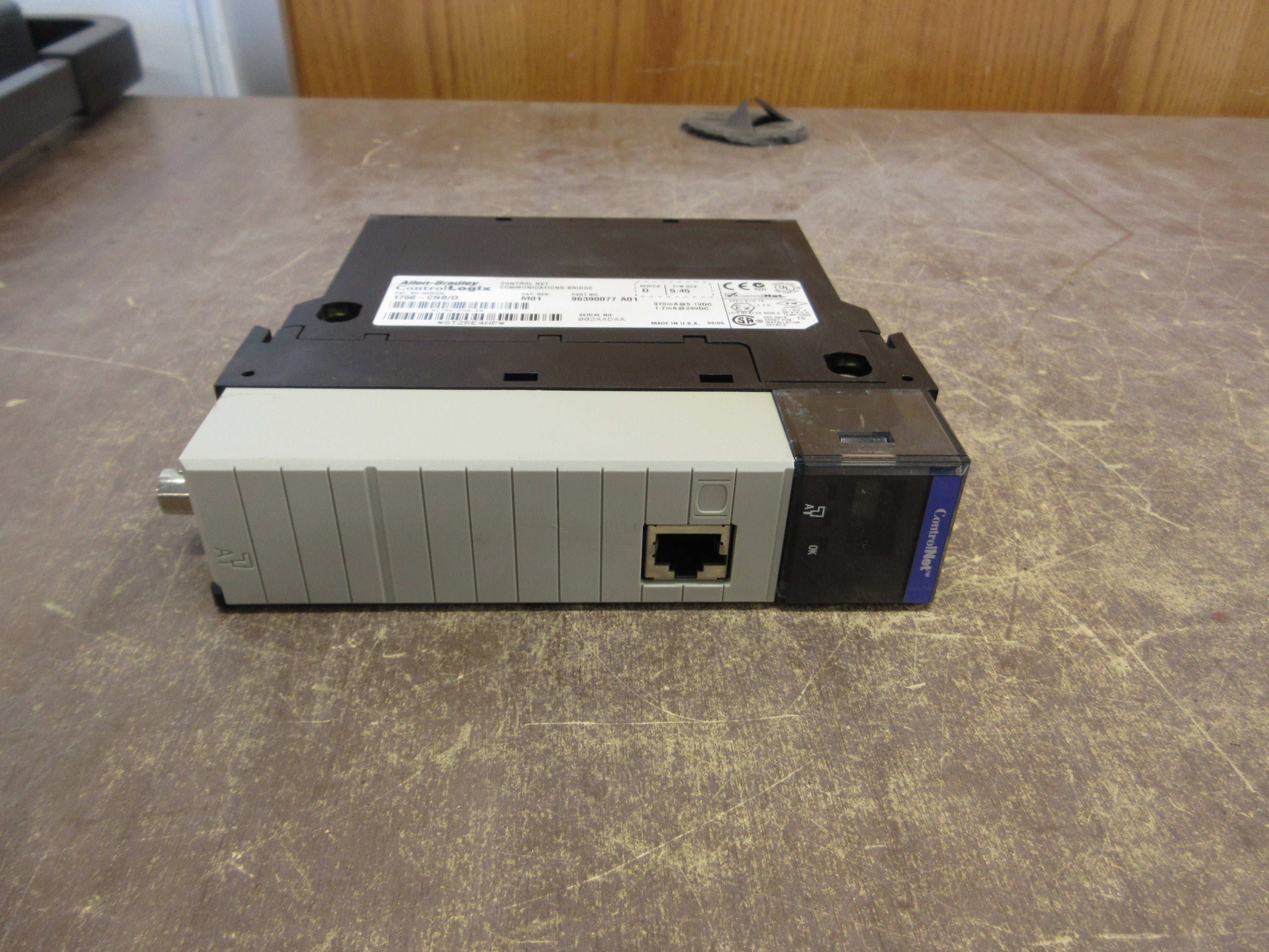 Allen-Bradley ControlLogix ControlNet Comm Bridge Module 1756-CNB/D Rev M01 Used