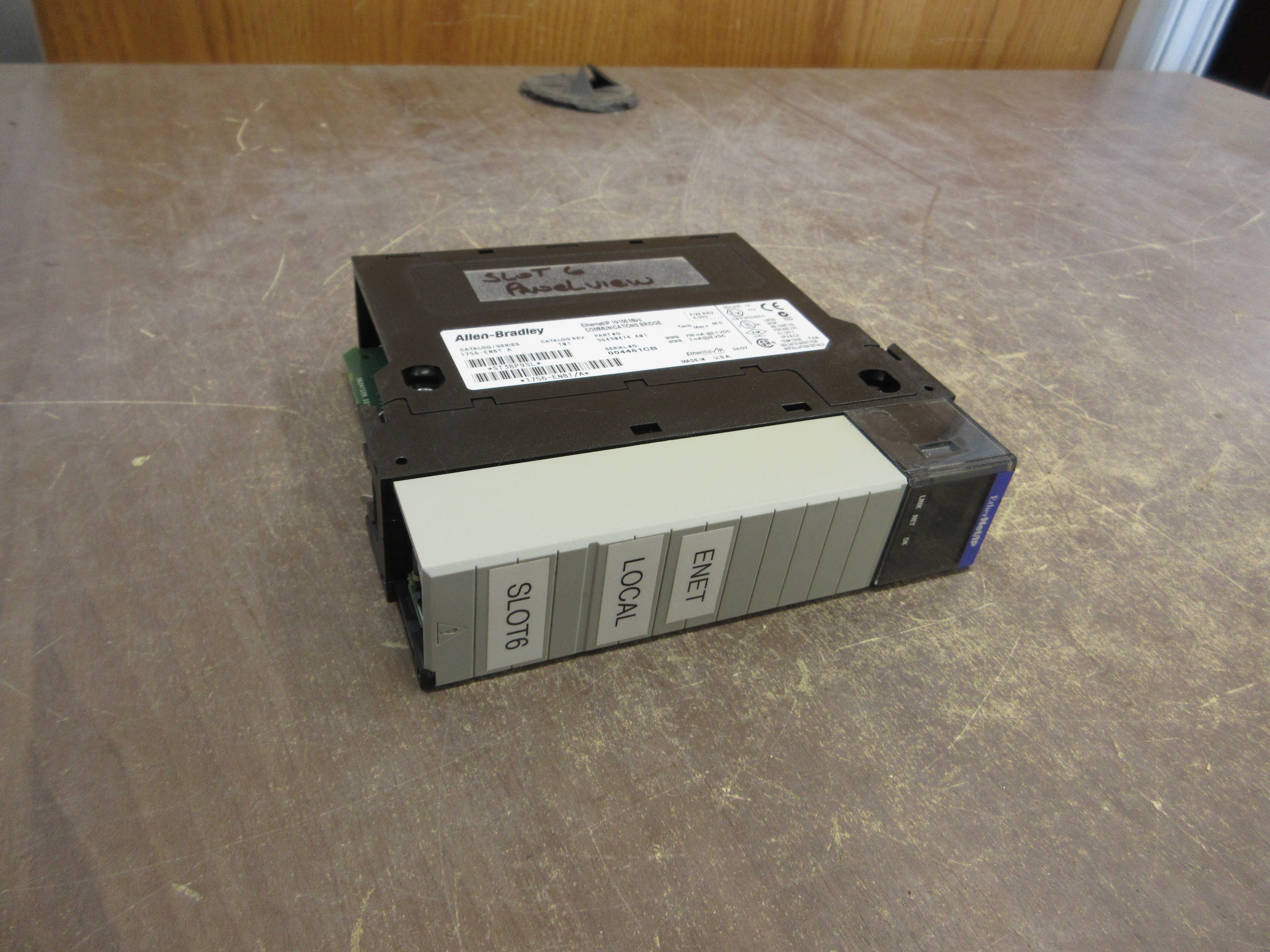 Allen-Bradley Ethernet/IP Comm. Bridge Module 1756-ENBT Ser. A F/W Rev: 4.003