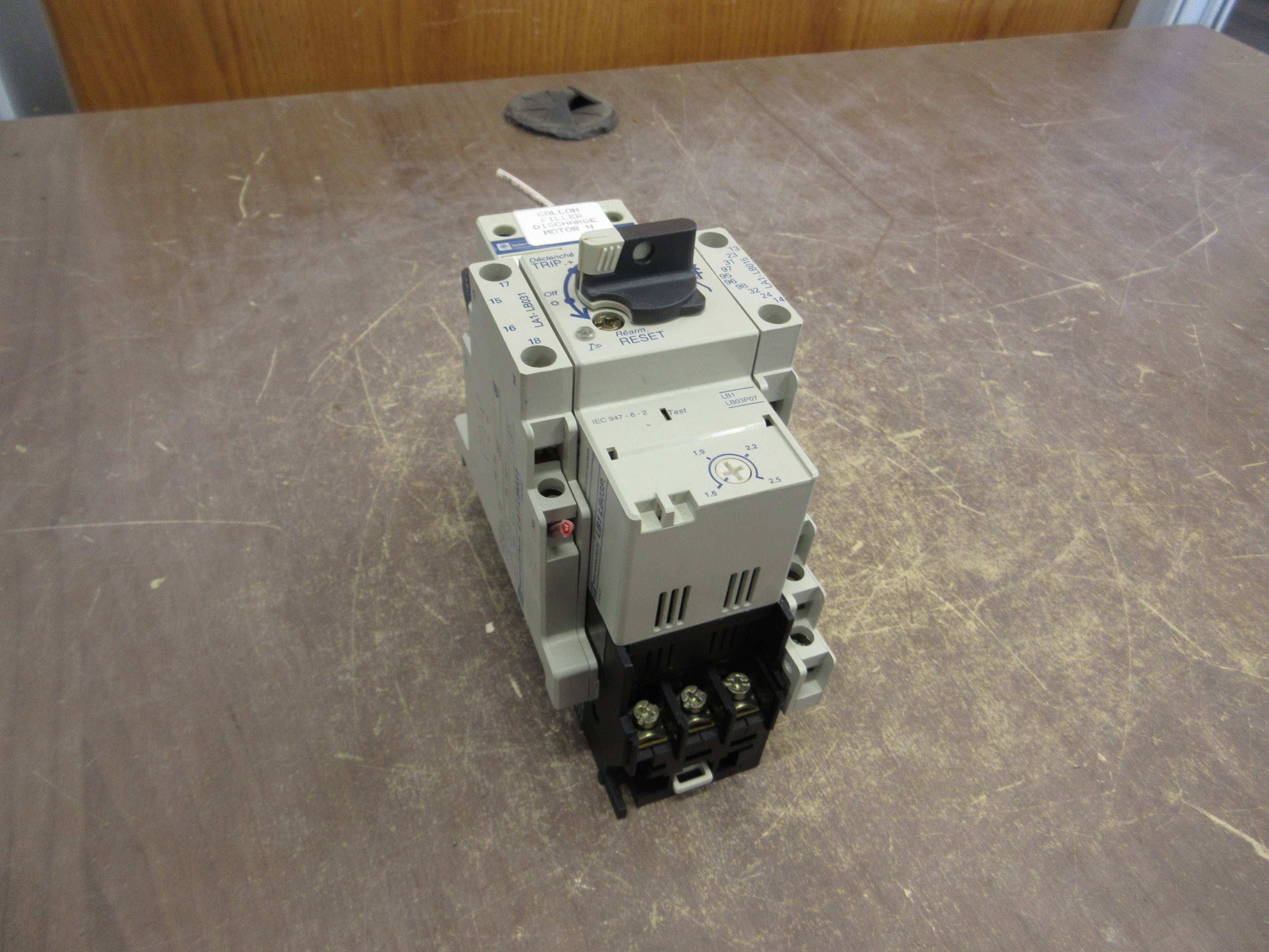 Telemecanique Integral 18 Starter LD1 LB030 115-120V Coil 18A 600V Used
