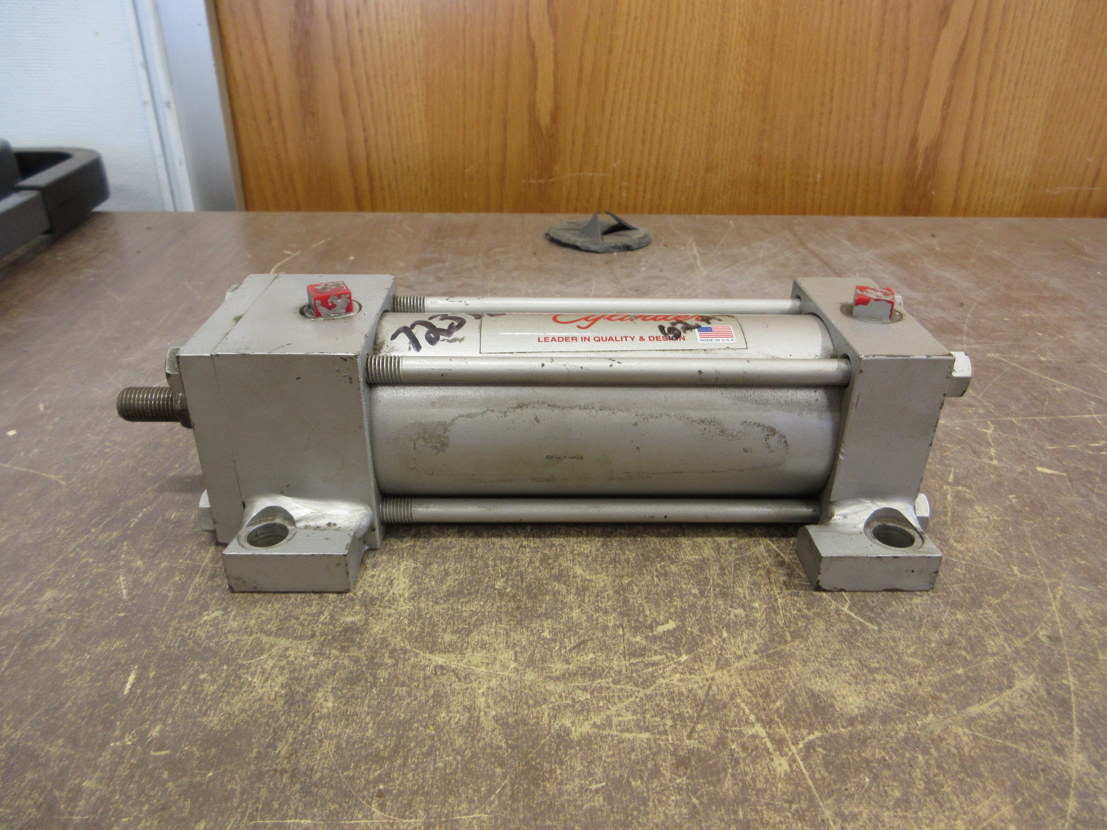 Milwaukee Cylinder Air Cylinder A-42 2" Bore 4" Stroke 250PSI Used