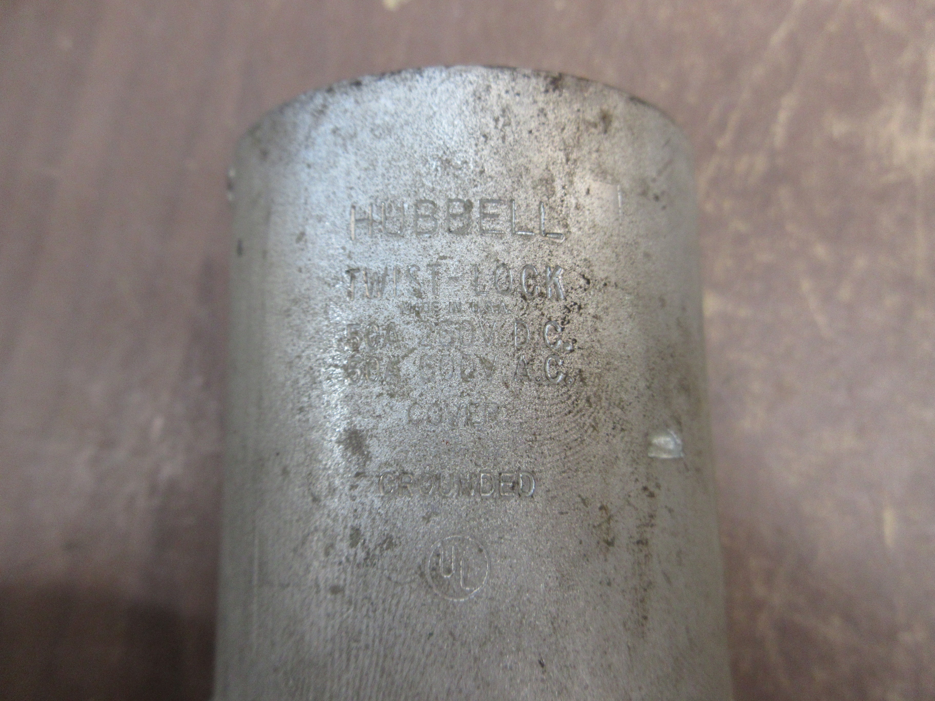 Hubbell Twist-Lock Plug 50A 600V Grounded Used
