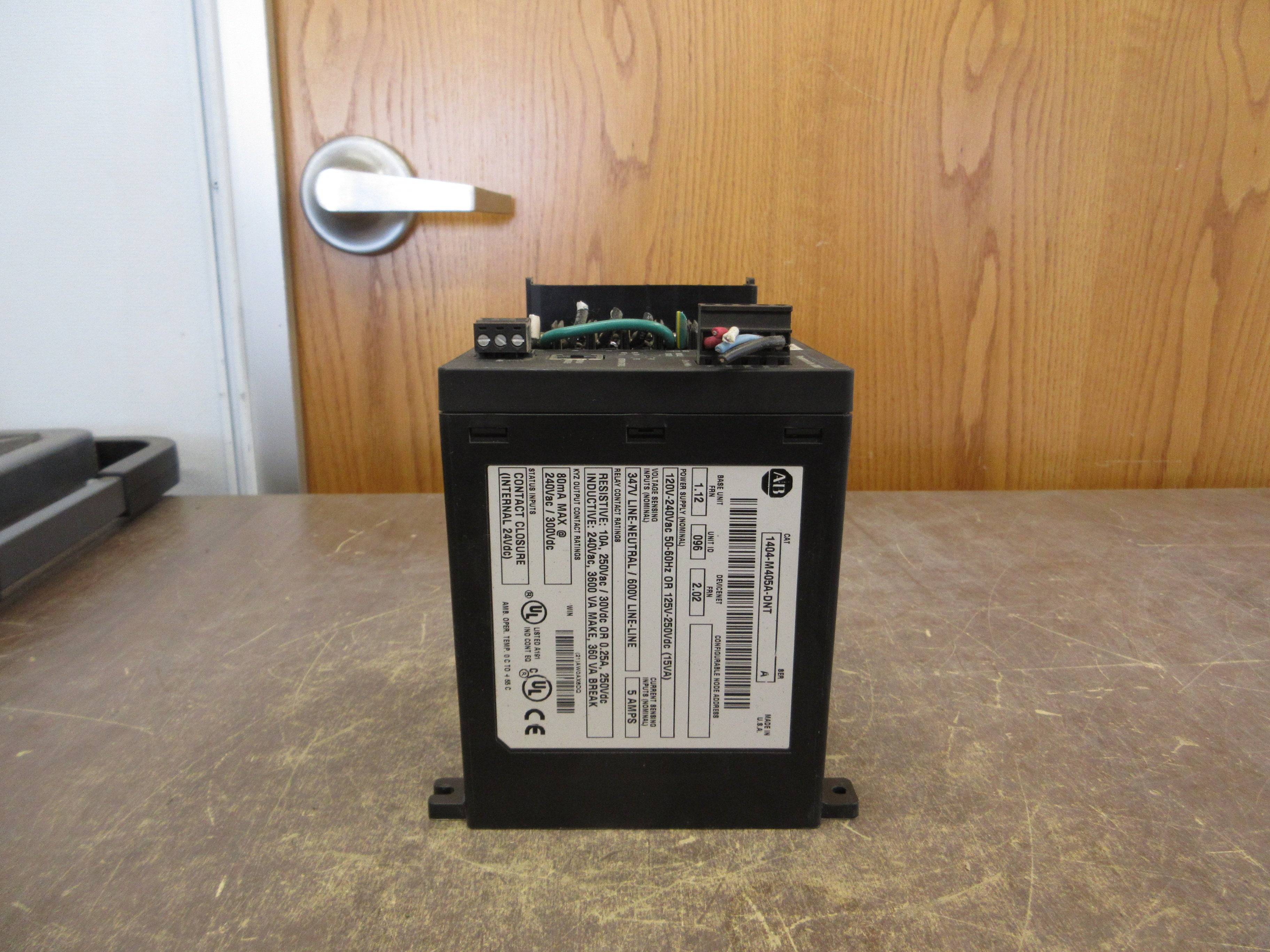 Allen-Bradley Powermonitor 3000 Control Module 1404-M405A-DNT Ser. A Used