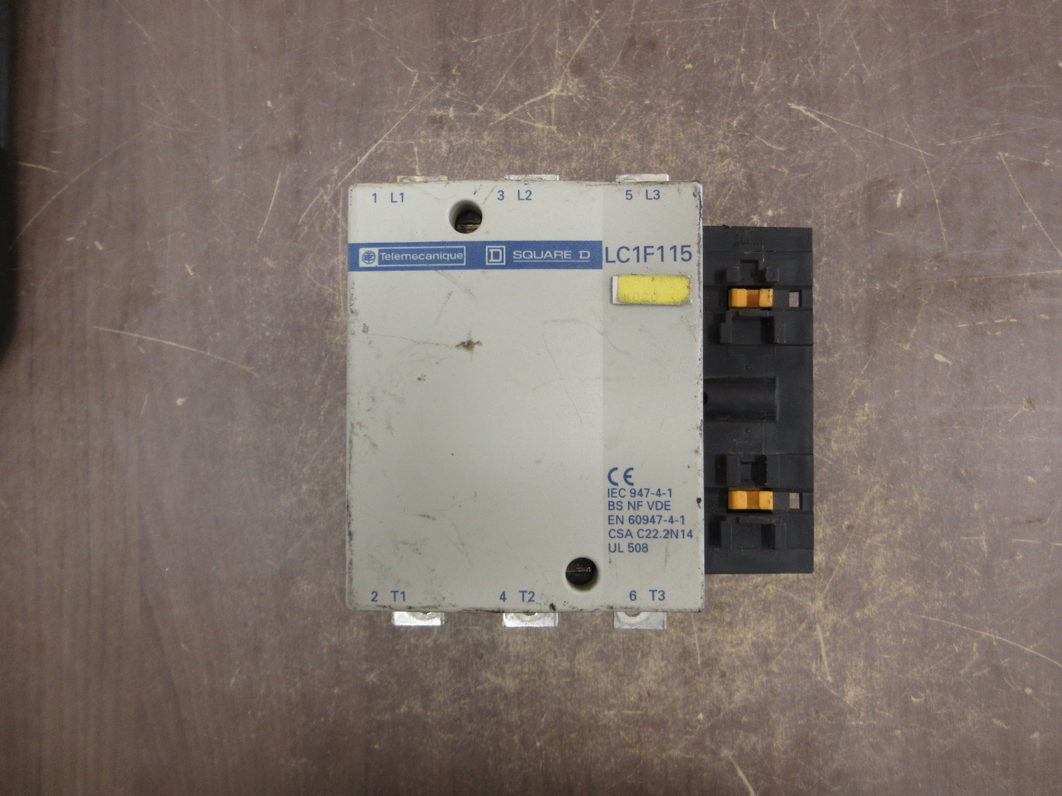 Telemecanique Contactor LC1F115 265/277V Coil 175A 600V Used