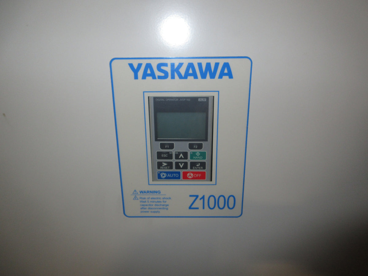 Yaskawa Z1000 AC Drive w/ Bypass NB15514492A 150HP 3Ph w/ Keypad Used