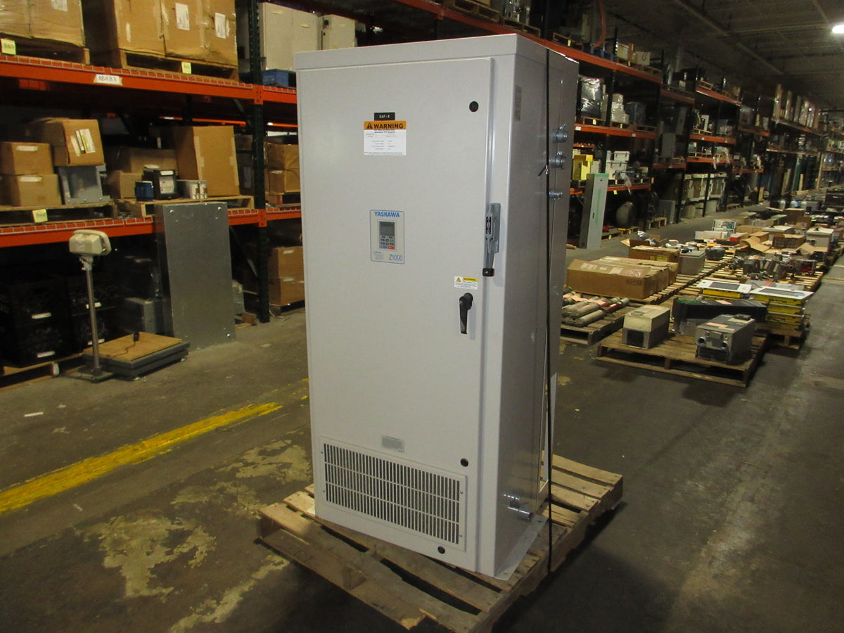 Yaskawa Z1000 AC Drive w/ Bypass NB15514492A 150HP 3Ph w/ Keypad Used