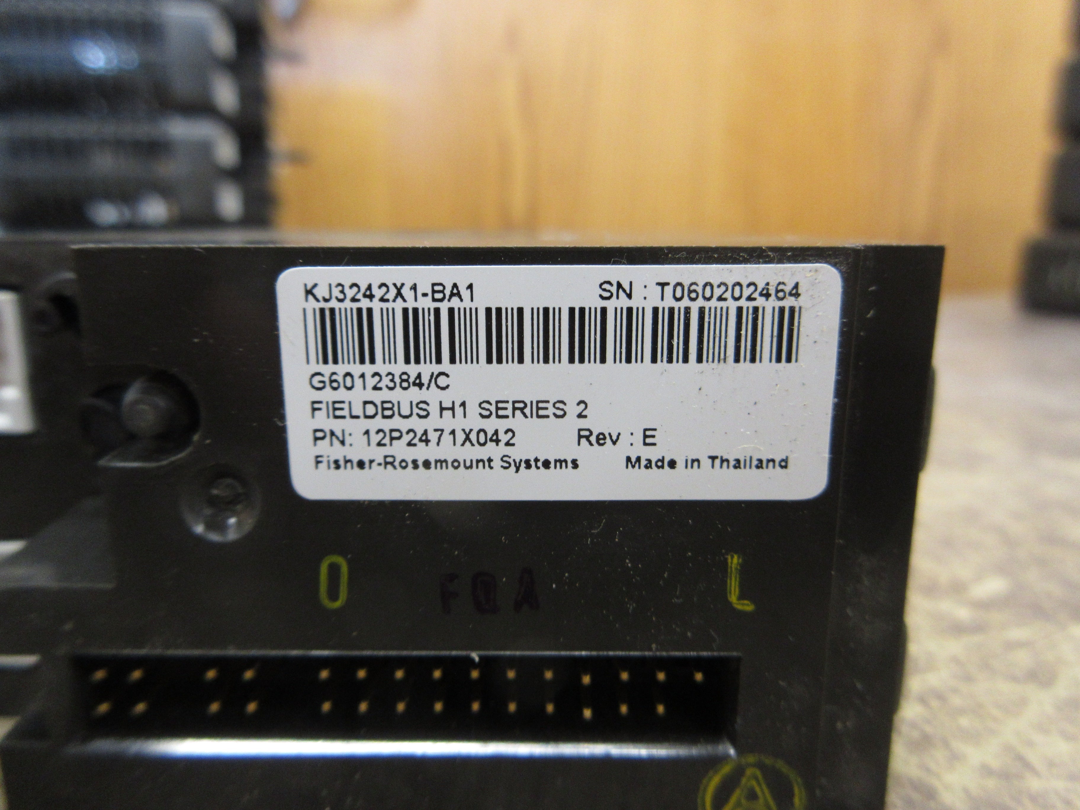 Emerson KJ3242X1-BA1 Fieldbus H1 Module 12P2471X042 Ser. 2 Rev. E Used