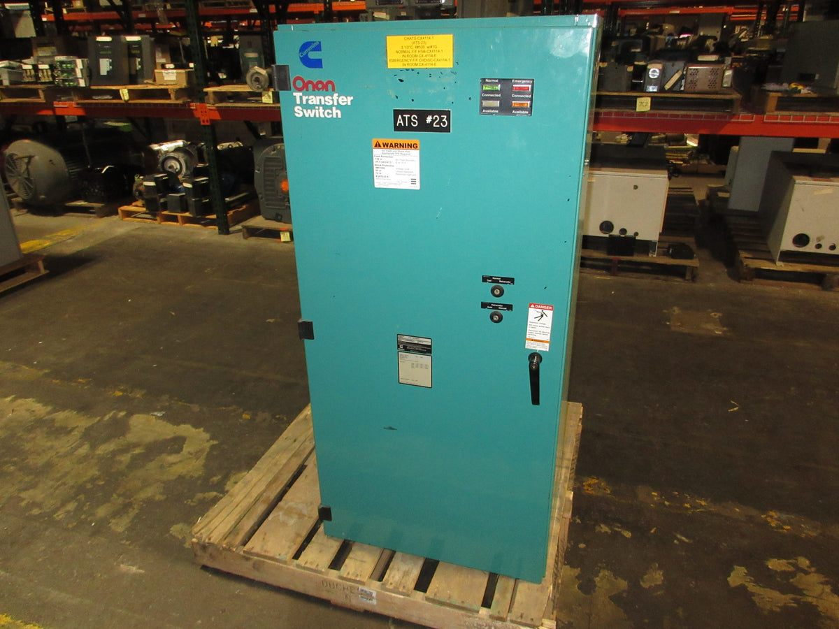 Onan Automatic Transfer Switch OTC-3378557 600A 480V 60Hz 4P Used