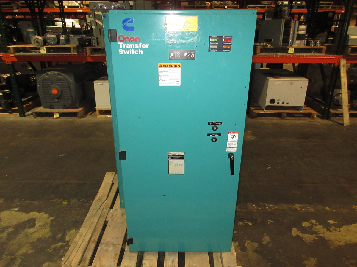 Onan Automatic Transfer Switch OTC-3378557 600A 480V 60Hz 4P Used