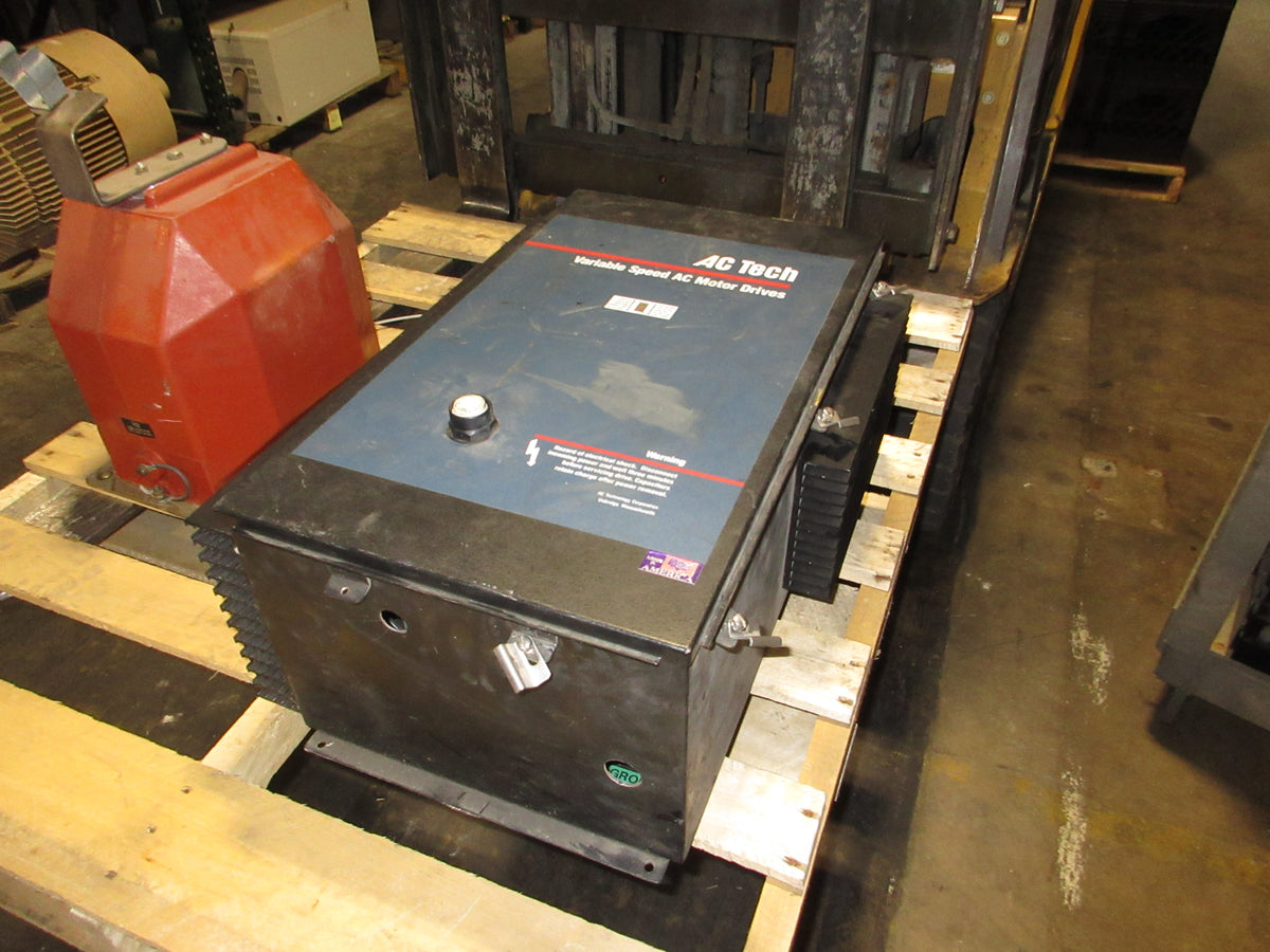 AC Tech AC Drive L14150C 15HP 3Ph *Broken Switch* Used