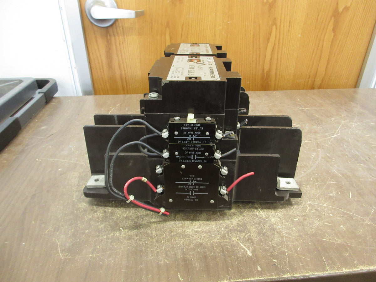Cutler-Hammer 2-Speed Contactor C10FN3 / C10GN3 Size 4 / Size 5 480V Coil Used