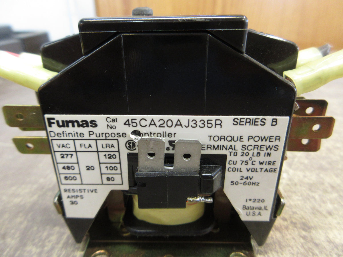 Furnas Definite Purpose Contactor 45CA20AJ335R Ser. B 24V Coil 20A 600V Used