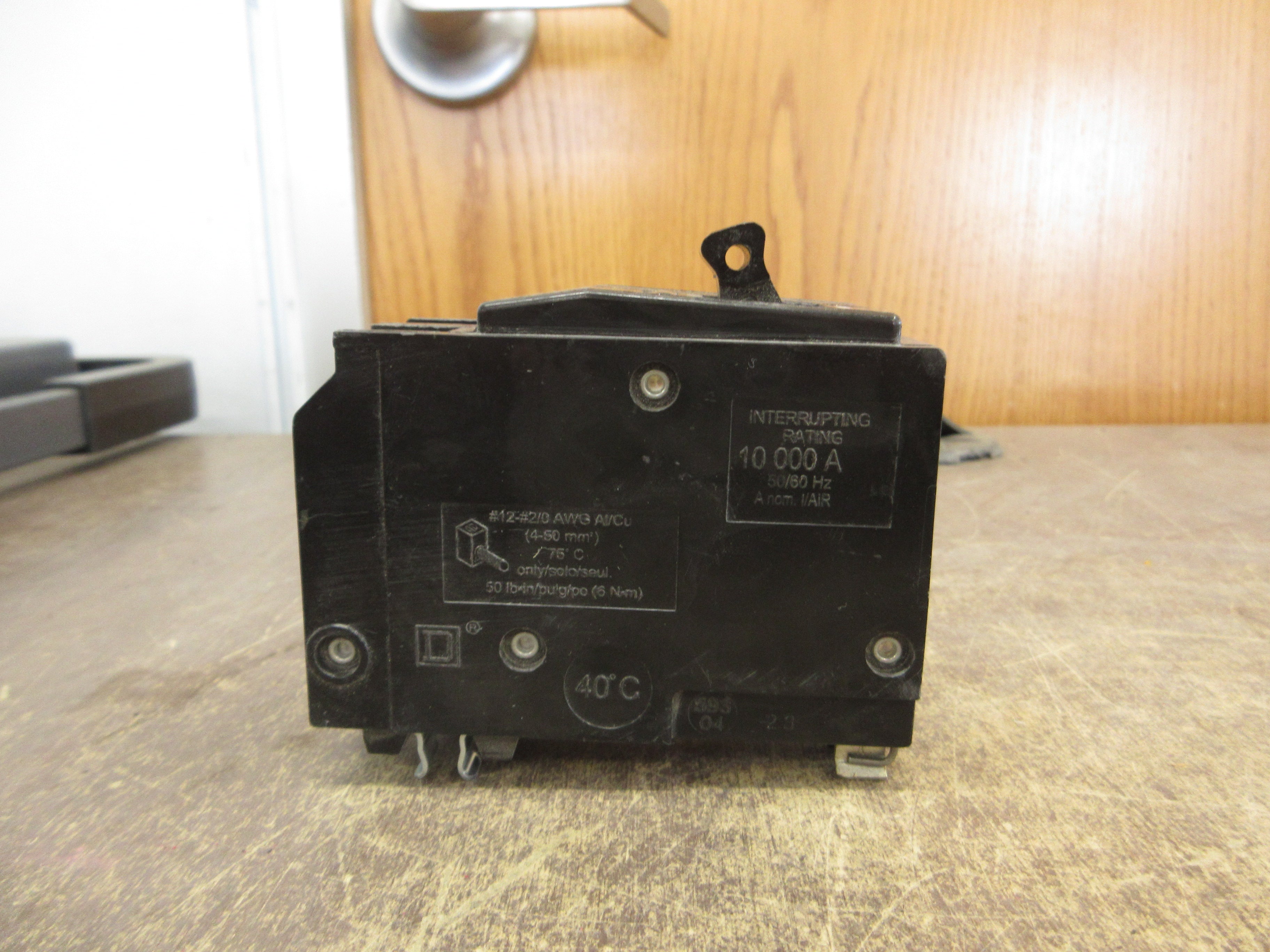 Square D Clip-On Circuit Breaker QO2100 100A 120/240V 2P Used