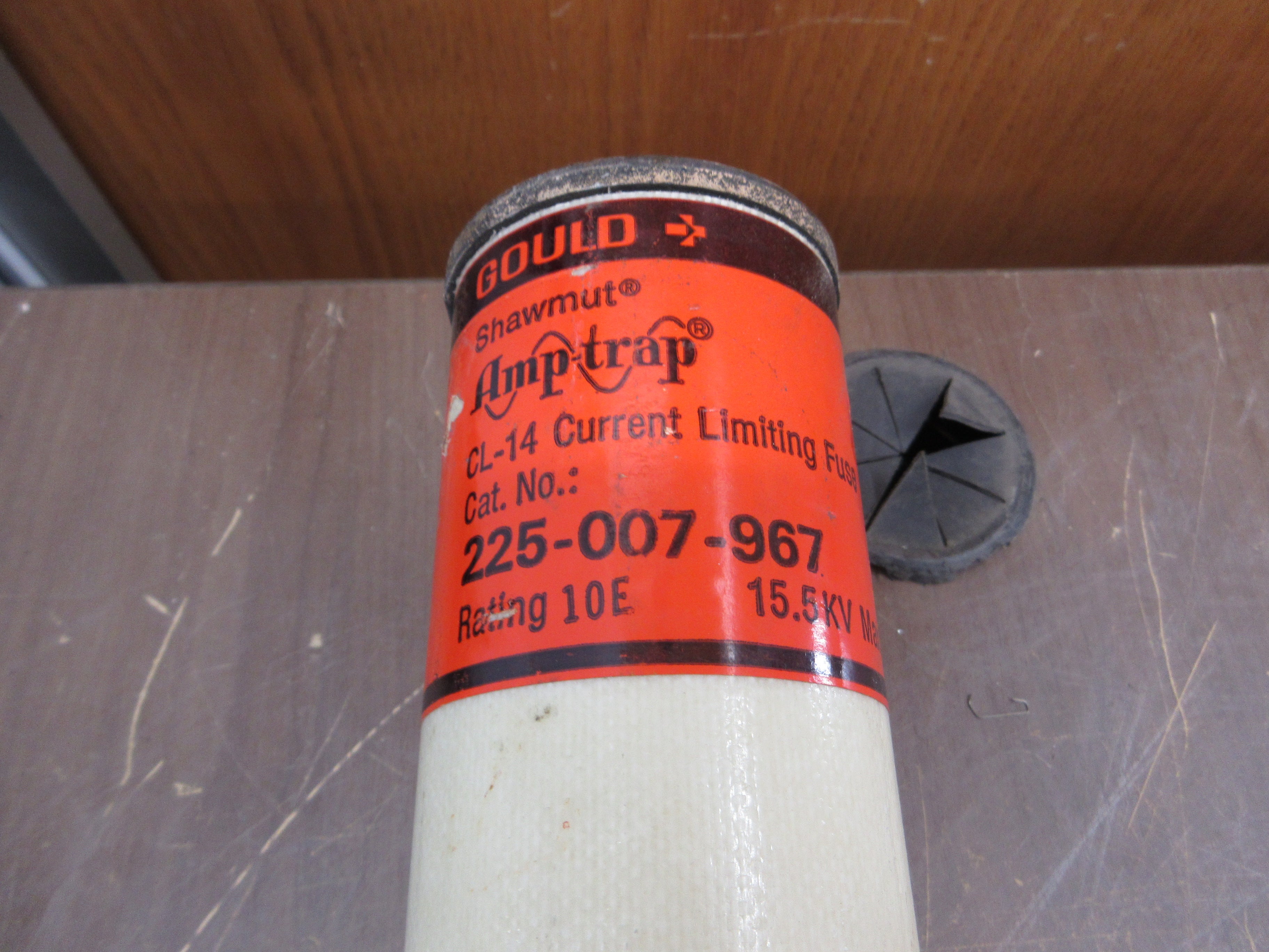 Gould Shawmut Amp-Trap Fuse 225-007-967 10E 15.5kV Used