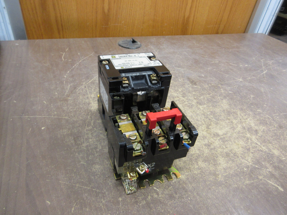 Square D Size 0 Starter 8536SBO2S Ser. A 208V Coil 600V Used