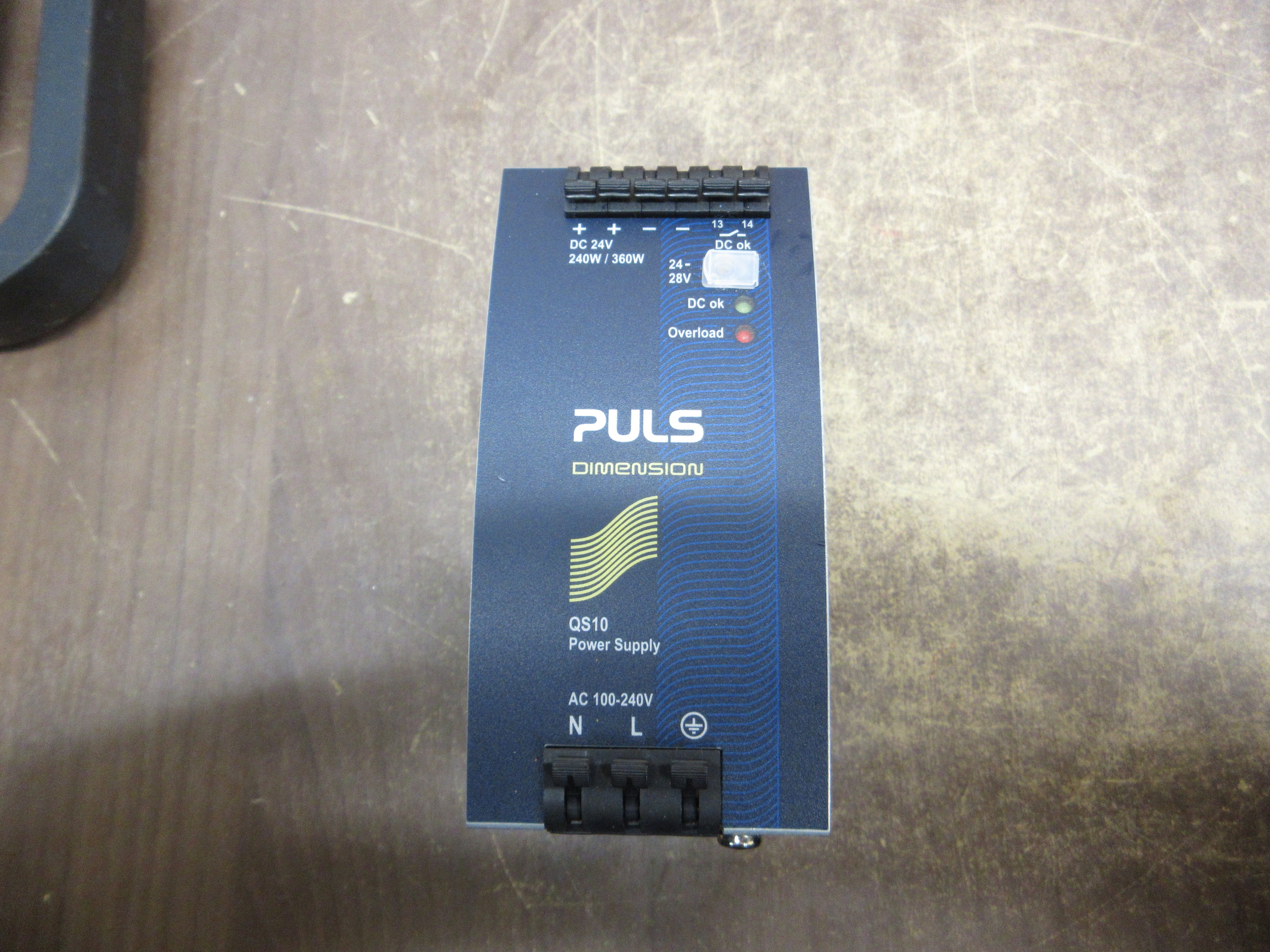 Puls Dimension Power Supply QS10.241 240W Output: 24-28 VDC 10-9A Used