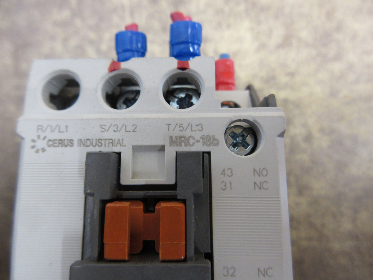 Cerus Industrial Mira Size 0 Contactor MRC-18b 220V Coil 40A 600V Used