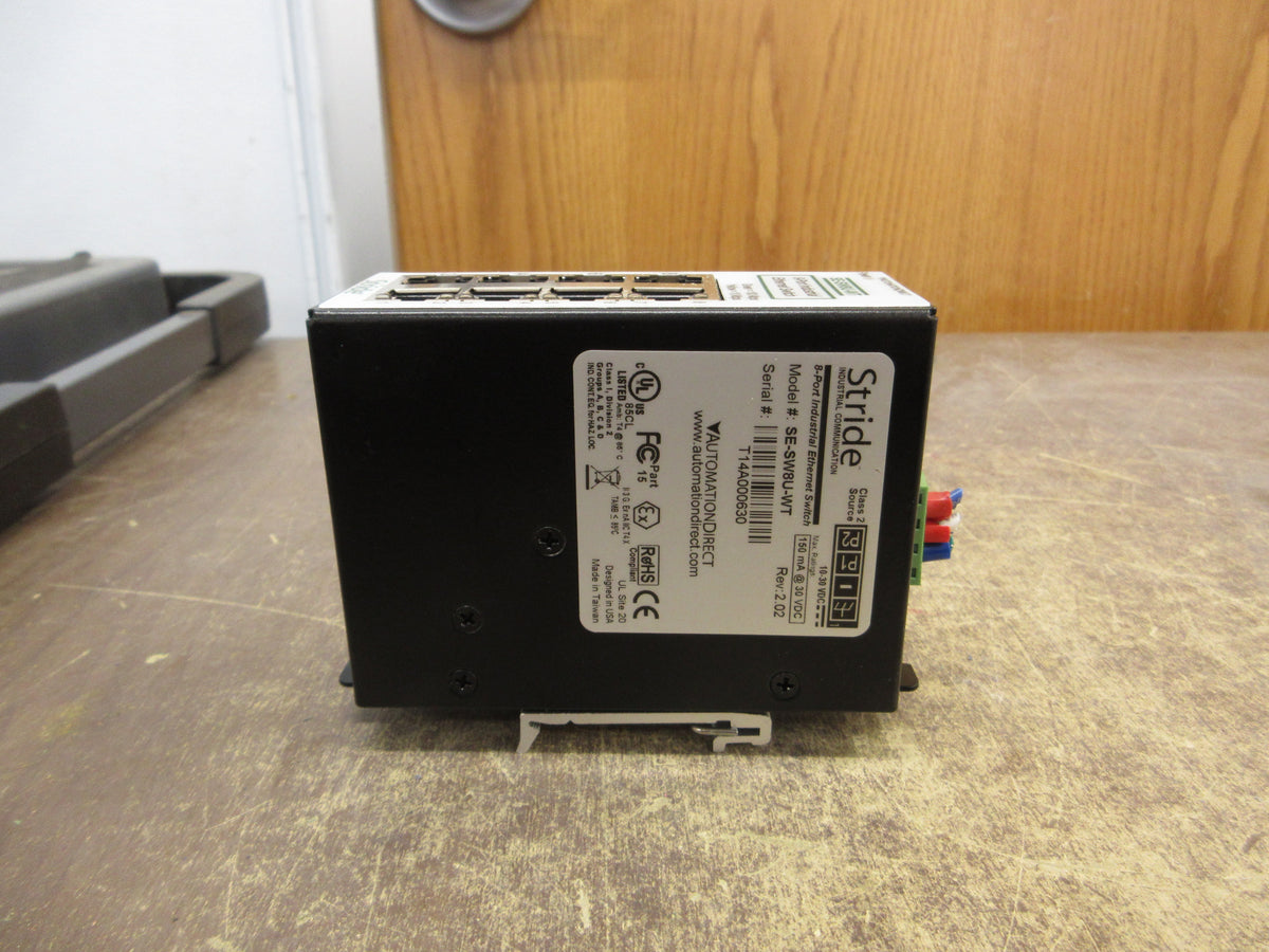 Automation Direct Stride Industrial Ethernet Switch SE-SW8U-WT Rev. 2.02 8-Port