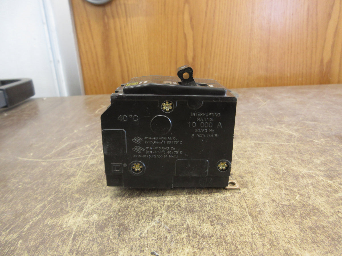 Square D Circuit Breaker QOB220 20A 120/240V 2P *Lot of 2* *No Mounting Screws*