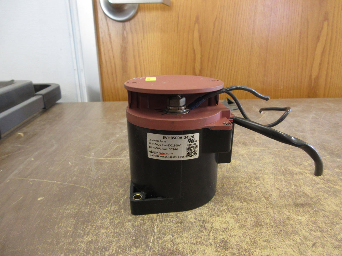 YM Tech Contactor Relay EVHB500A-24S/G 24VDC Coil 500A Used