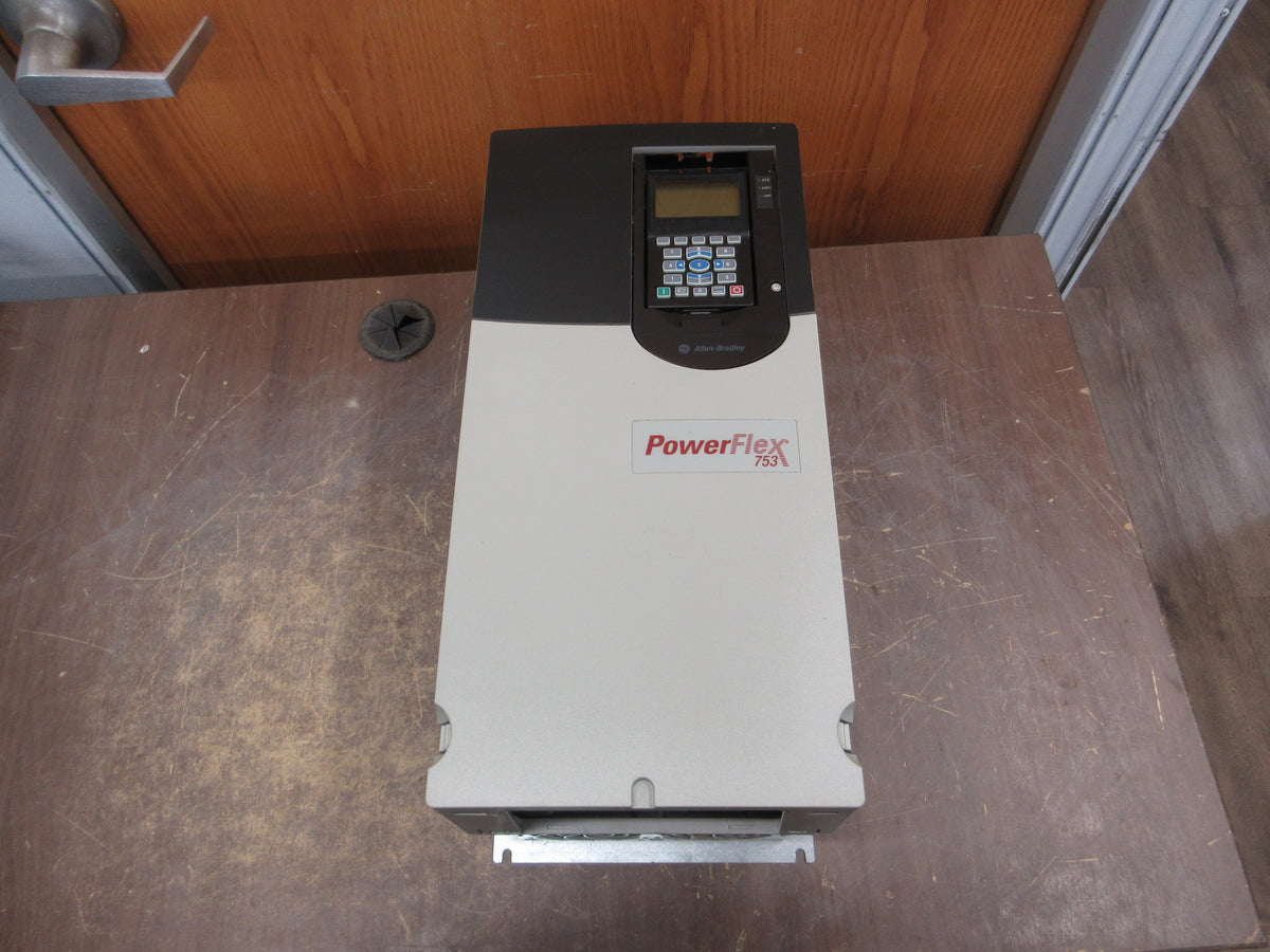 Allen-Bradley PowerFlex 753 AC Drive 20F11ND052JA0NNNNN 40HP 3Ph w/ Keypad Used