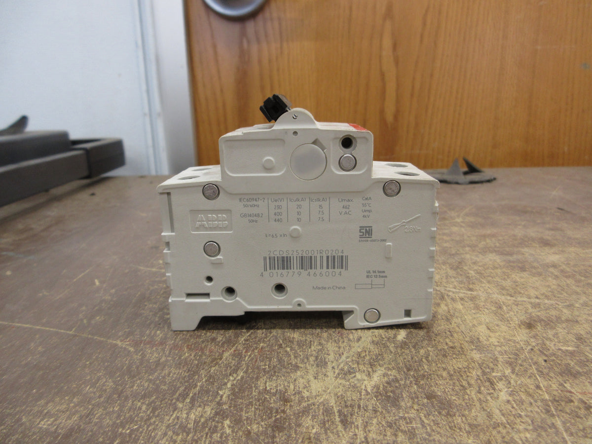 ABB Circuit Breaker S202 C20 20A 400V 2P Used