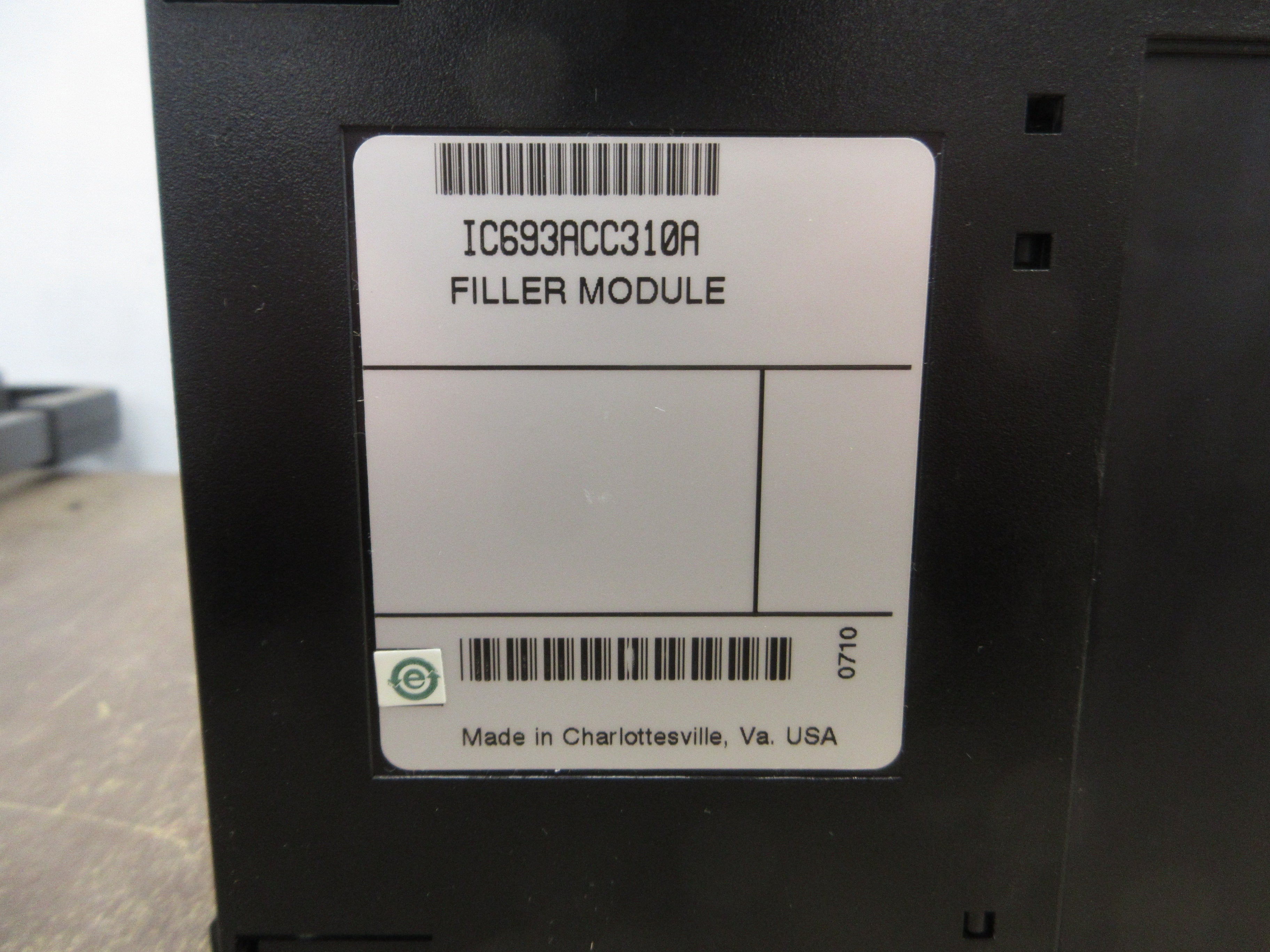 GE Fanuc Filler Module IC693ACC310A Used