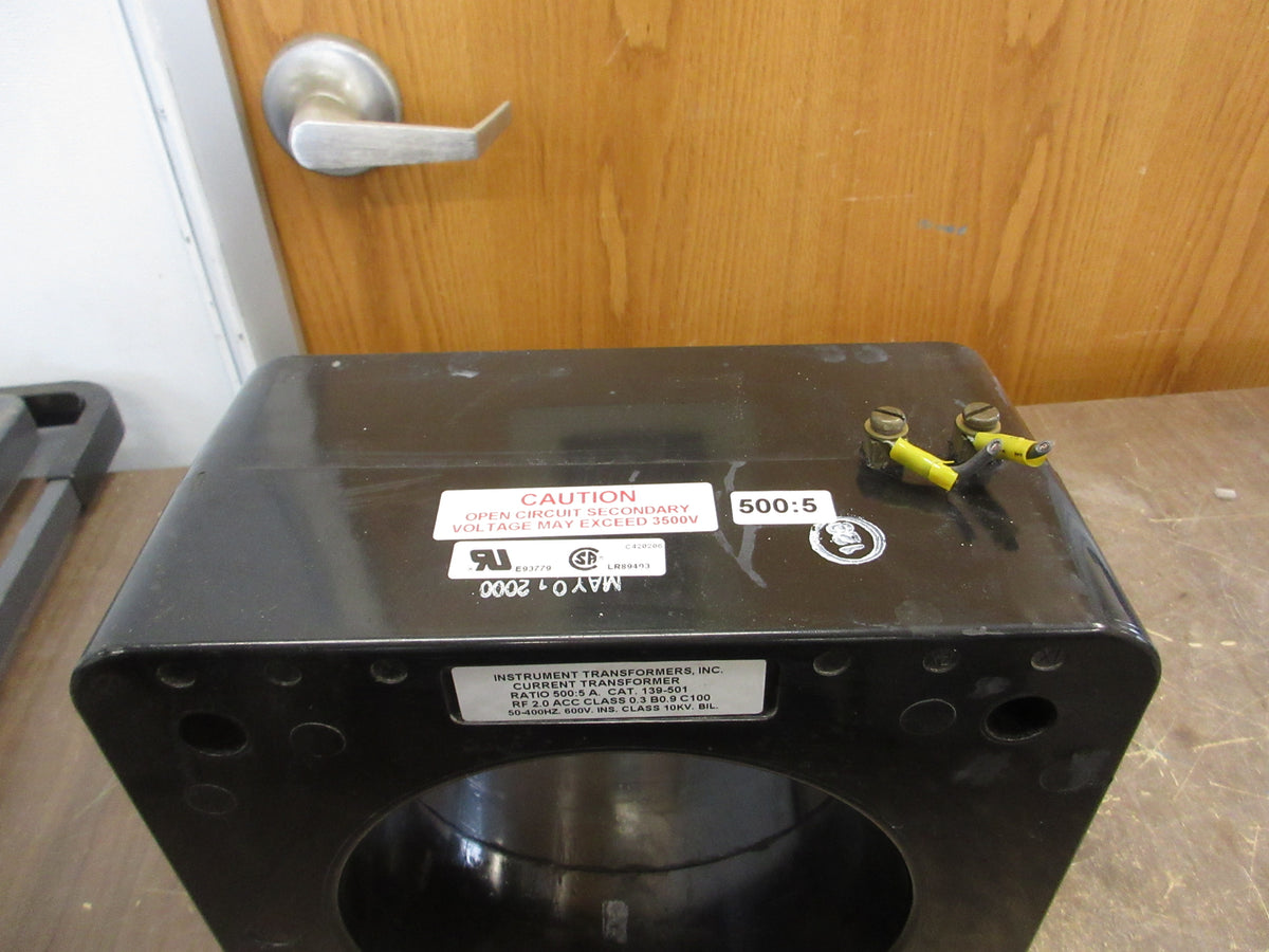 Instrument Transformers Current Transformer 139-501 Ratio 500:5A 600V 50-400Hz