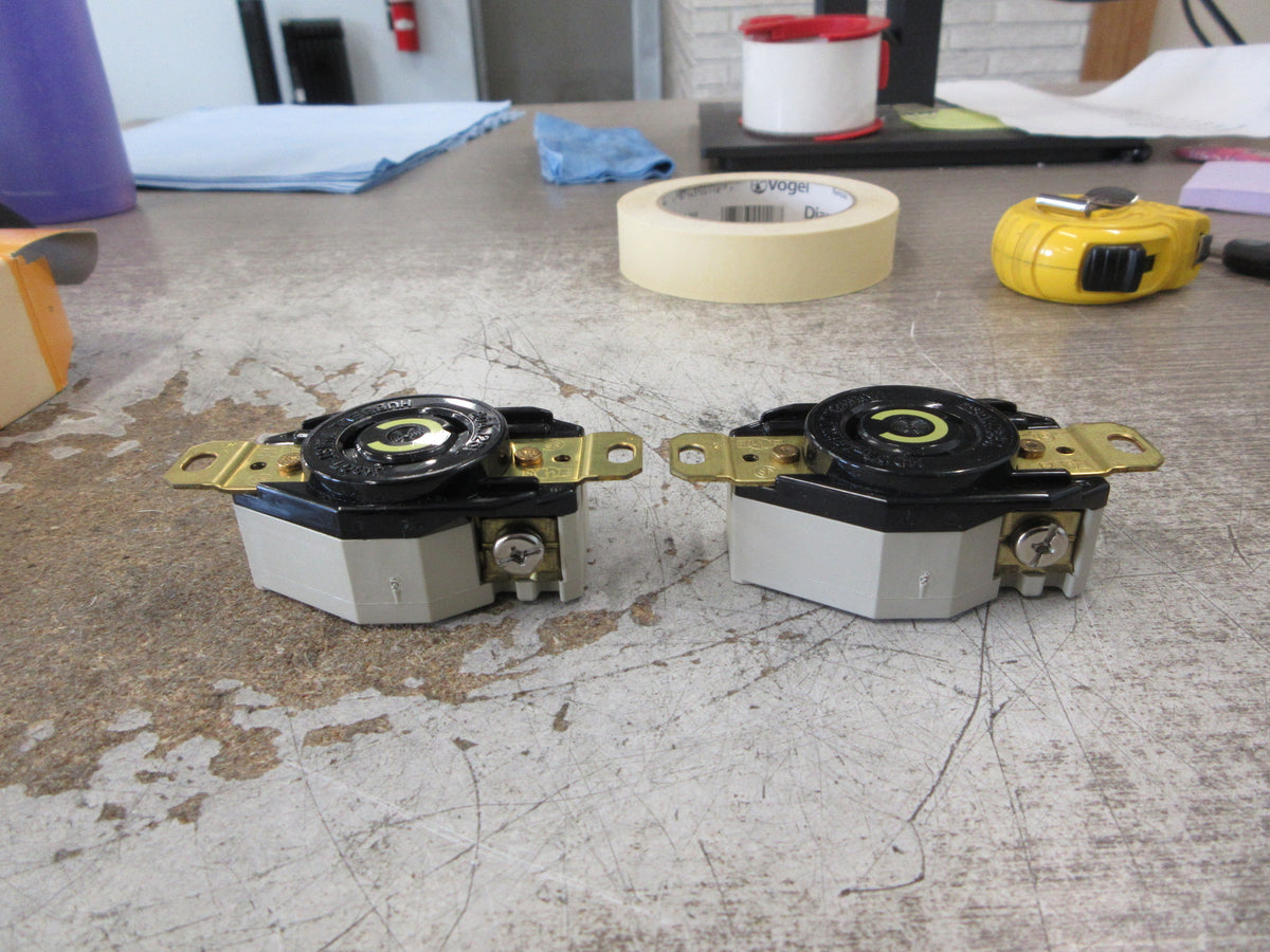 Hubbell Twist-Lock Receptacle HBL2310 20A 125V 2P 3W Nema L5-20R *Lot of 2*