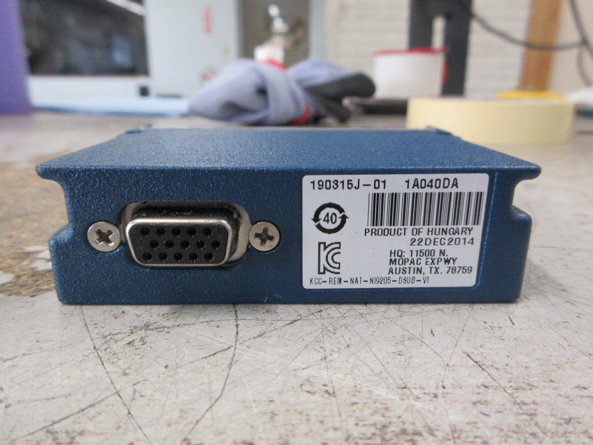 National Instruments 9205 Analog Input Module 190315J-01 w/ DSUB 32-Ch 16-Bit