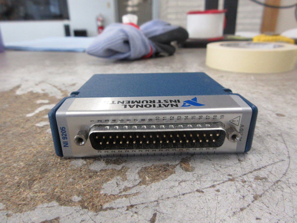 National Instruments 9205 Analog Input Module 190315J-01 w/ DSUB 32-Ch 16-Bit