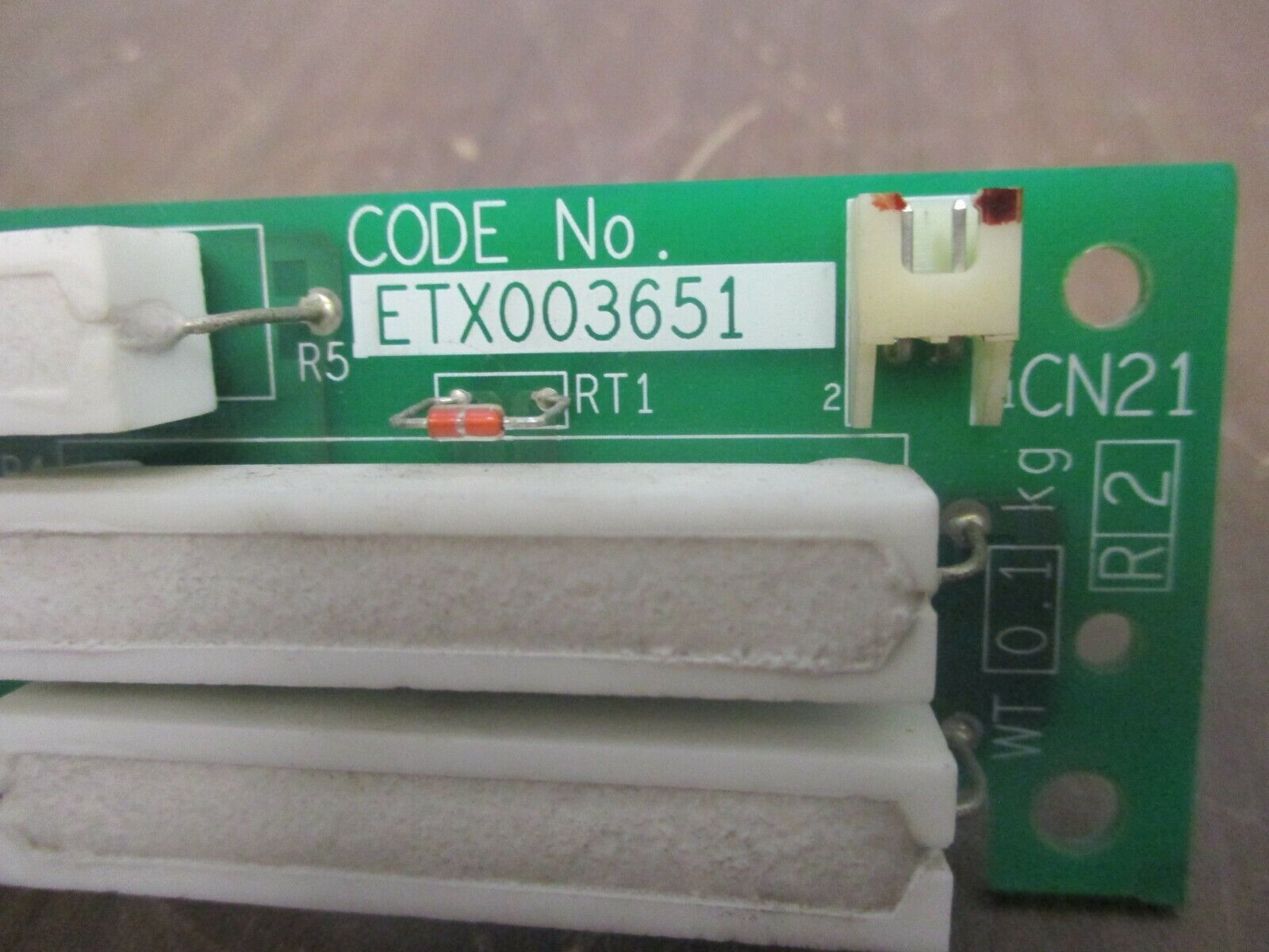 Yaskawa Resistor Board ETX003651 Used