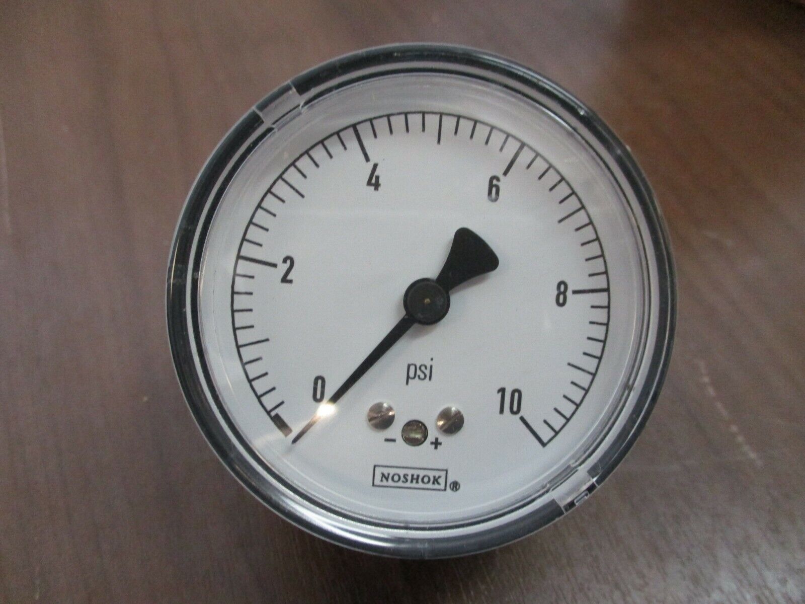 Noshok 2.5" Diaphragm Gauge 25-210-10-PSI 1/4" NPT Back Conn. New Surplus