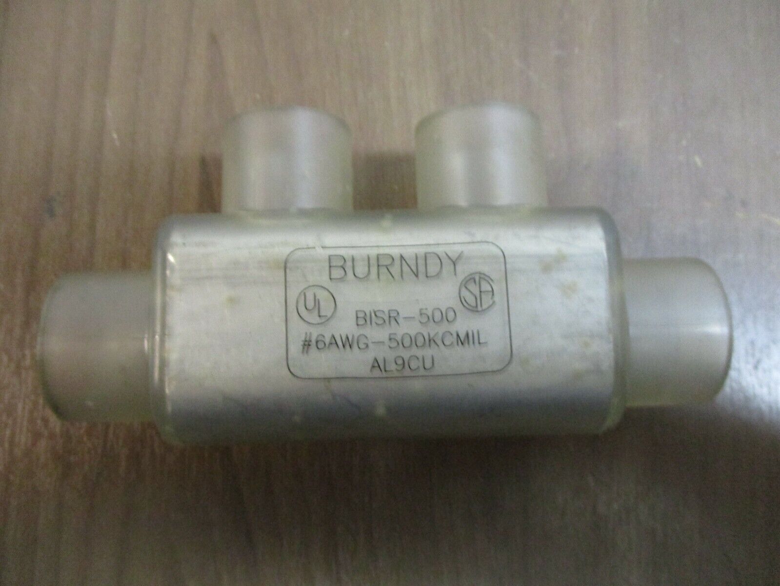 Burndy In-Line Splice BISR-500 #6AWG-500KCMIL *No Caps* Used