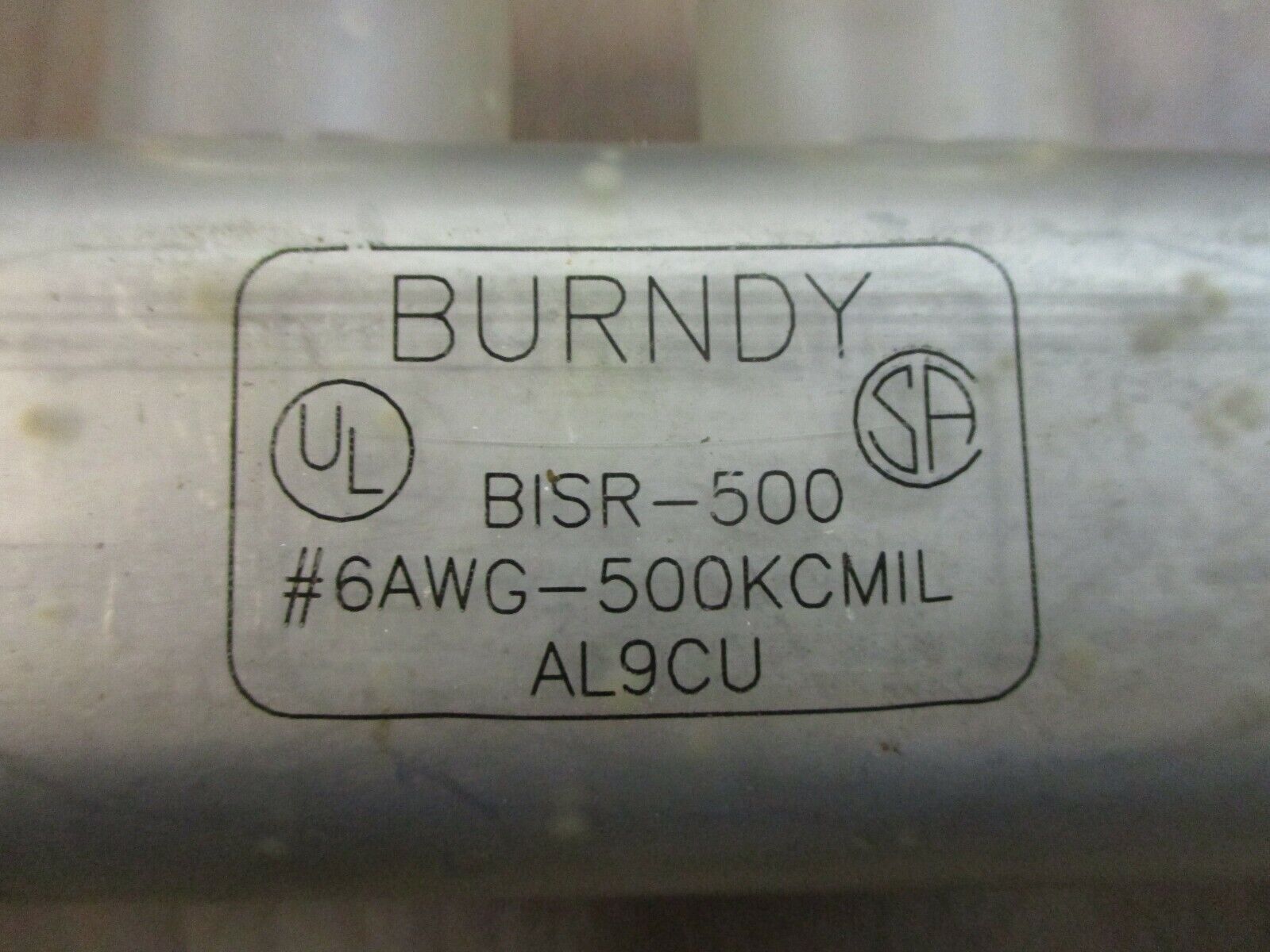 Burndy In-Line Splice BISR-500 #6AWG-500KCMIL *No Caps* Used