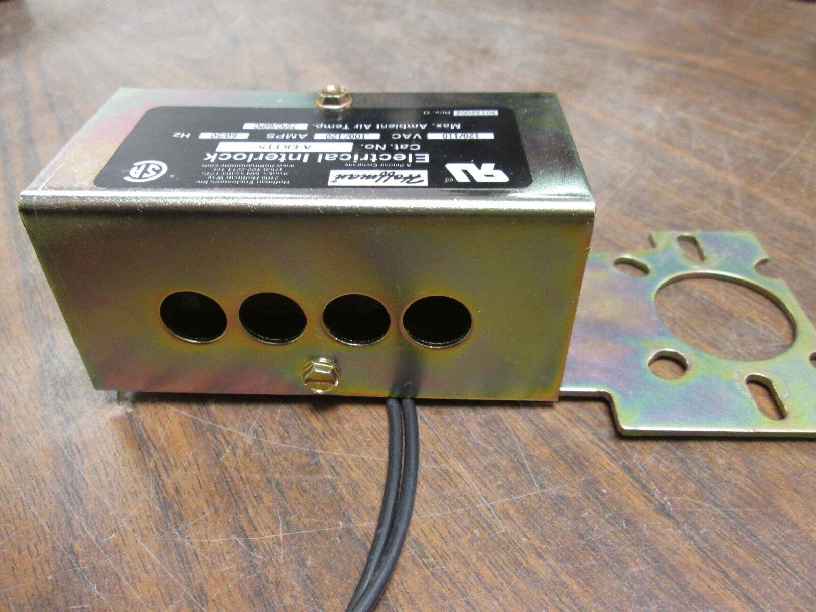 Hoffman Electrical Interlock A-EK115 120/110V .100/.120A 60/50Hz Used