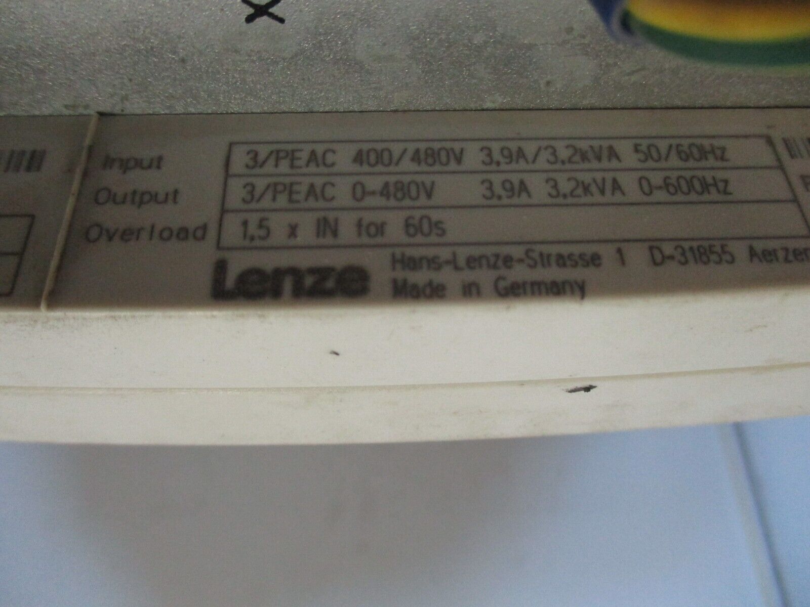 Lenze Servo Drive EVF9323-EV w/ Interbus S Module *Missing X7 Port* Used