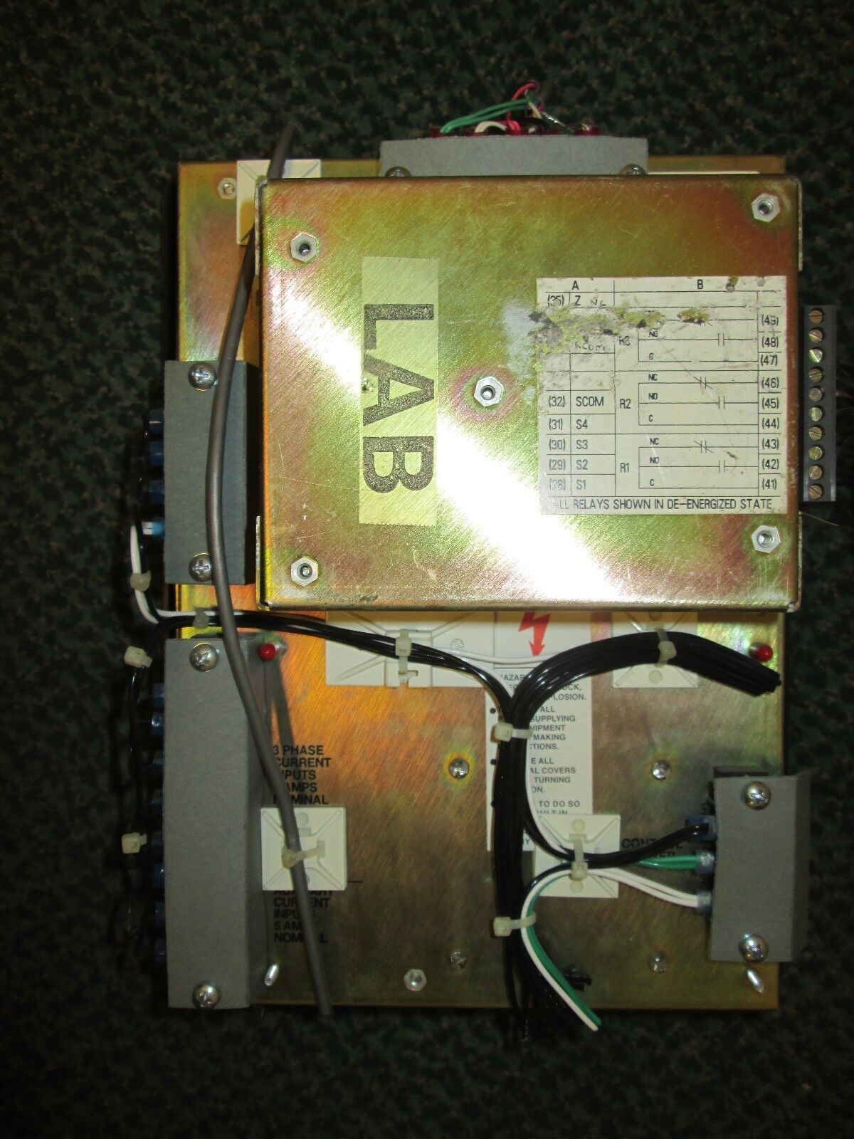 Square D PowerLogic Circuit Monitor 3020-CM-2450 3020-IOM-44 Input 120V Used