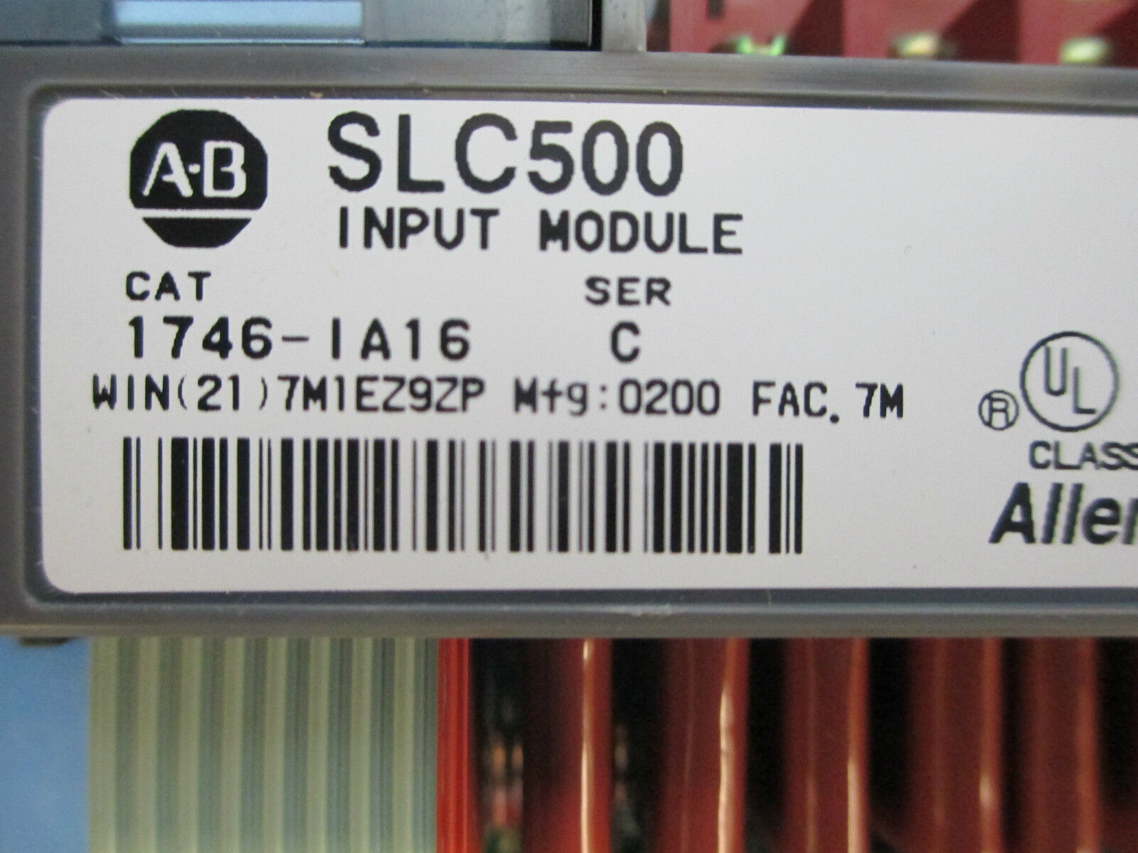 Allen-Bradley SLC500 Input Module 1746-IA16 85-132VAC 50/60Hz Used