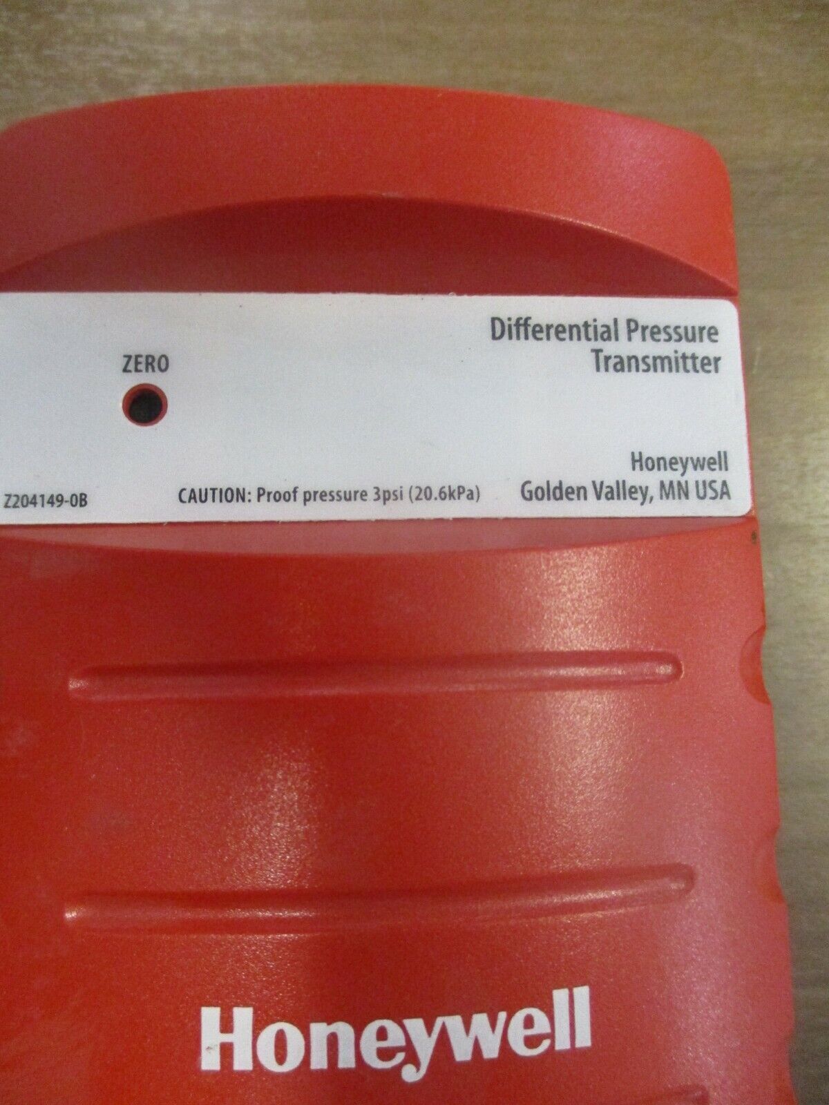 Honeywell Differential Pressure Transducer P7640B1032 Proof: 3PSI Used