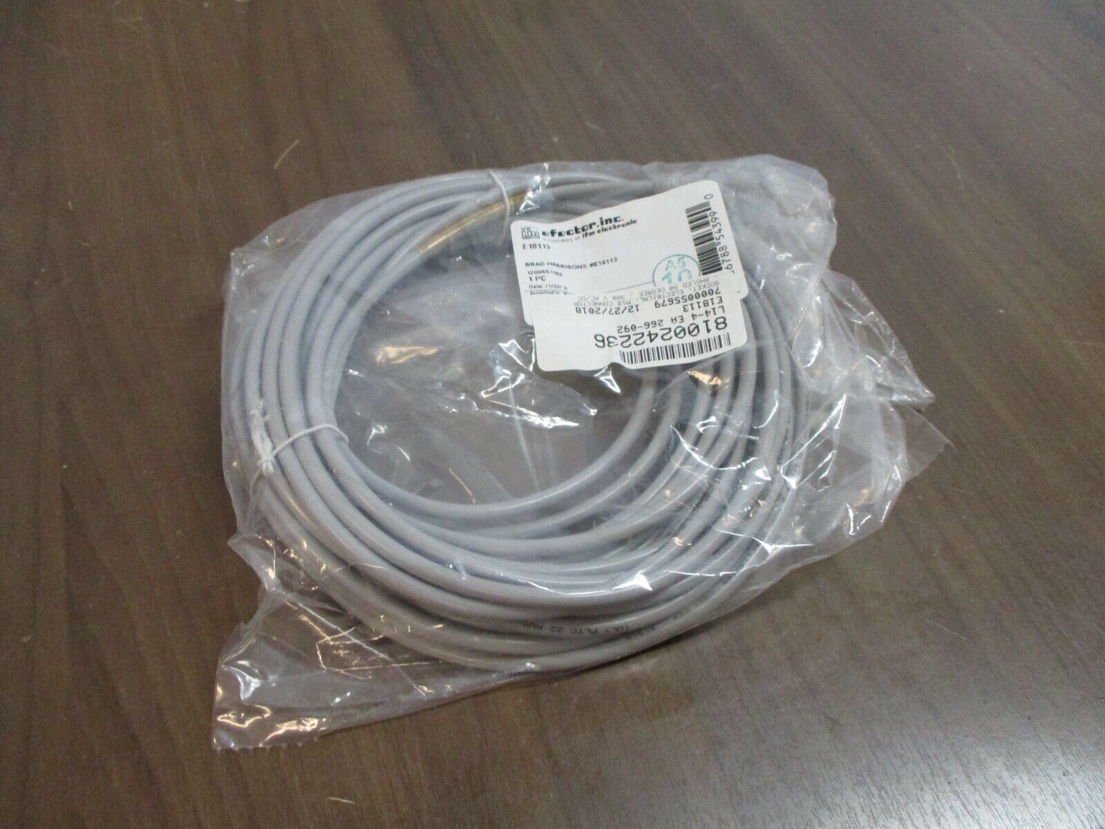 IFM efector Connecting Cable w/ Socket E18113 M12 Connector New Surplus